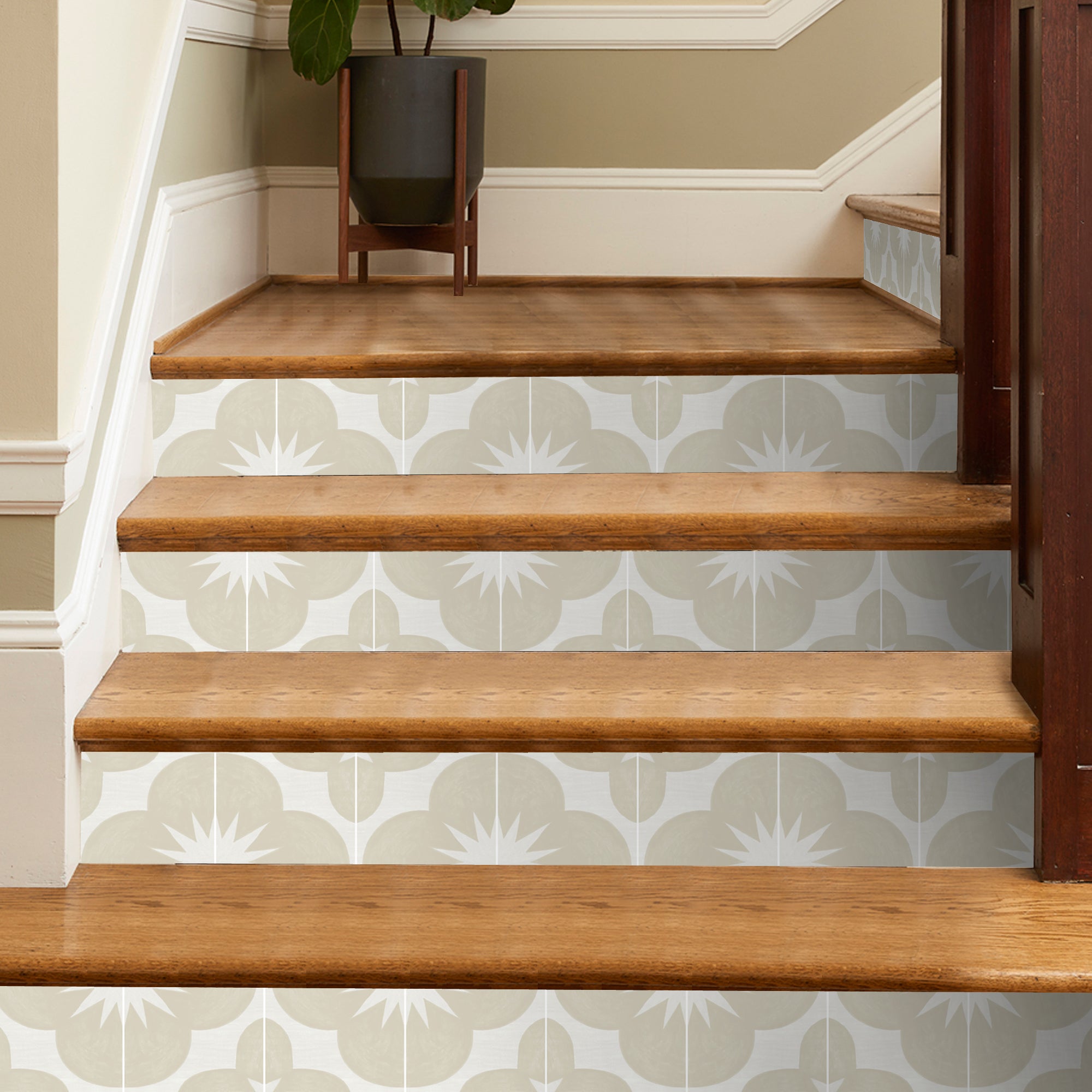 Toledo Cream Stair Riser Stickers