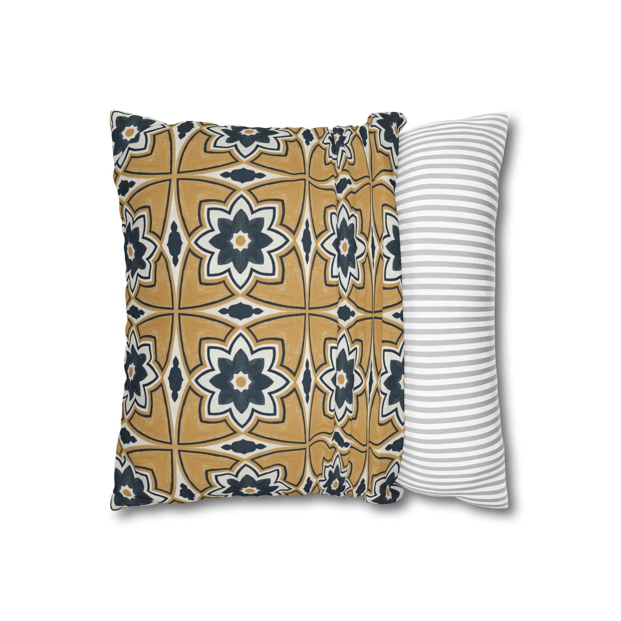 a pillow with a decorative pattern on it