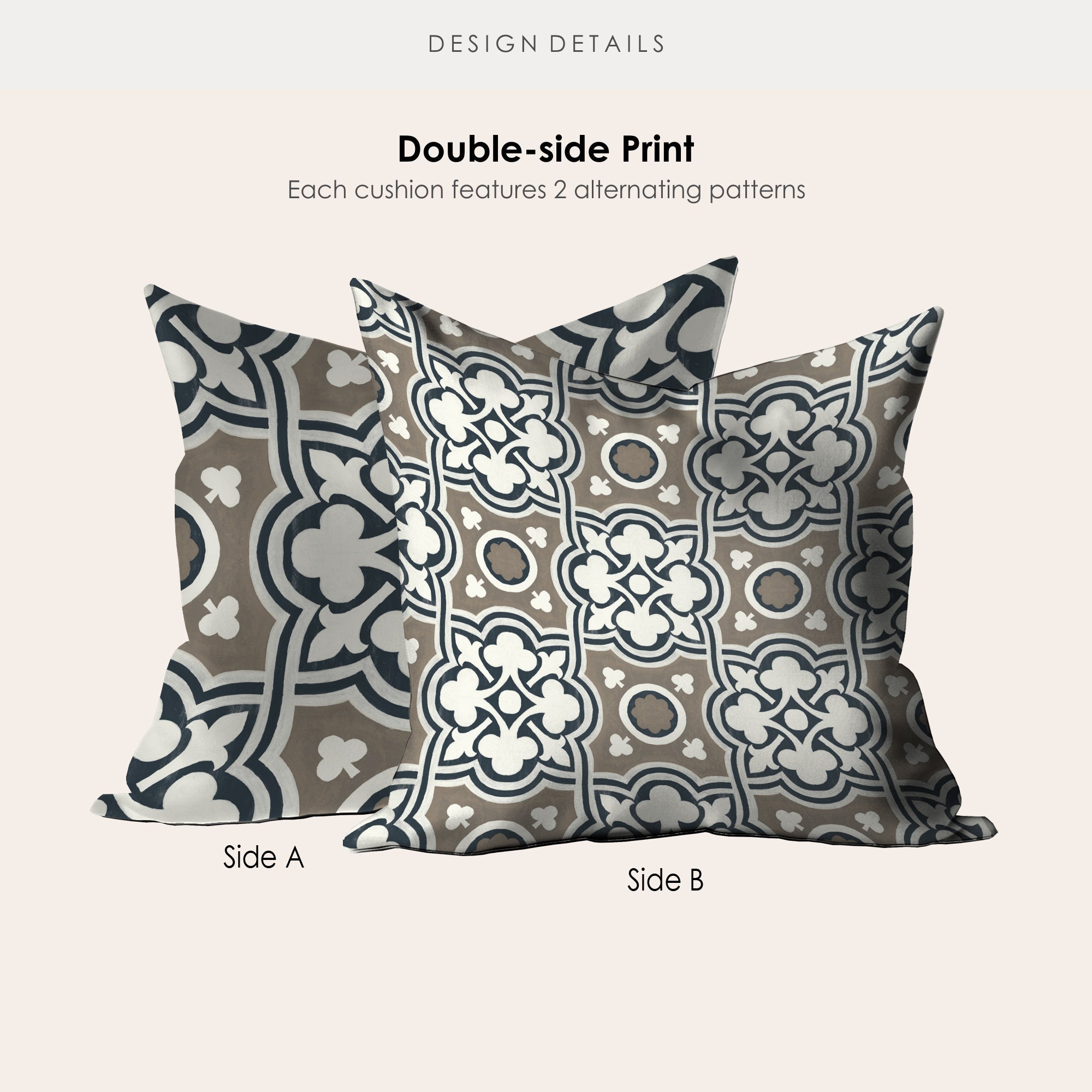 a pillow with a decorative design on it