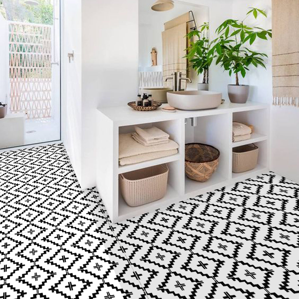 PROMO! Vinyl Floor Tile Sticker Panel of 60 x 120 cm - Ashtanga