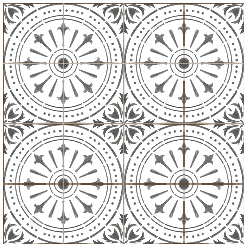 PROMO! Removable Vinyl Wallpaper in Chiave Grey - 60 x 120 cm size panel