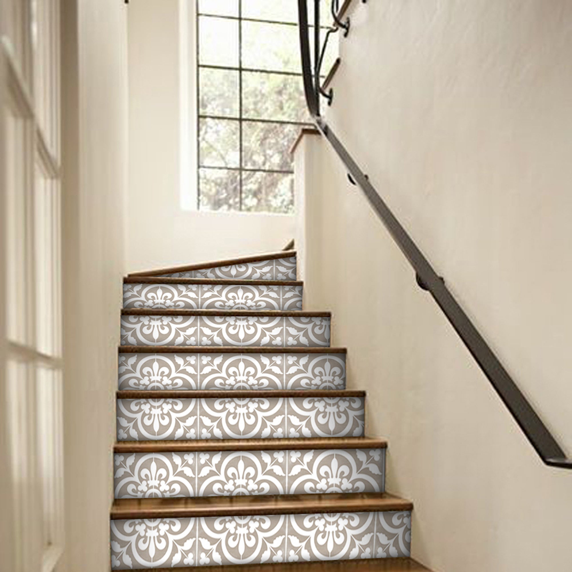 PROMO! Corona in Chateau Stair Riser Stickers - 6 strips in 12.5 cm height x 120 cm long