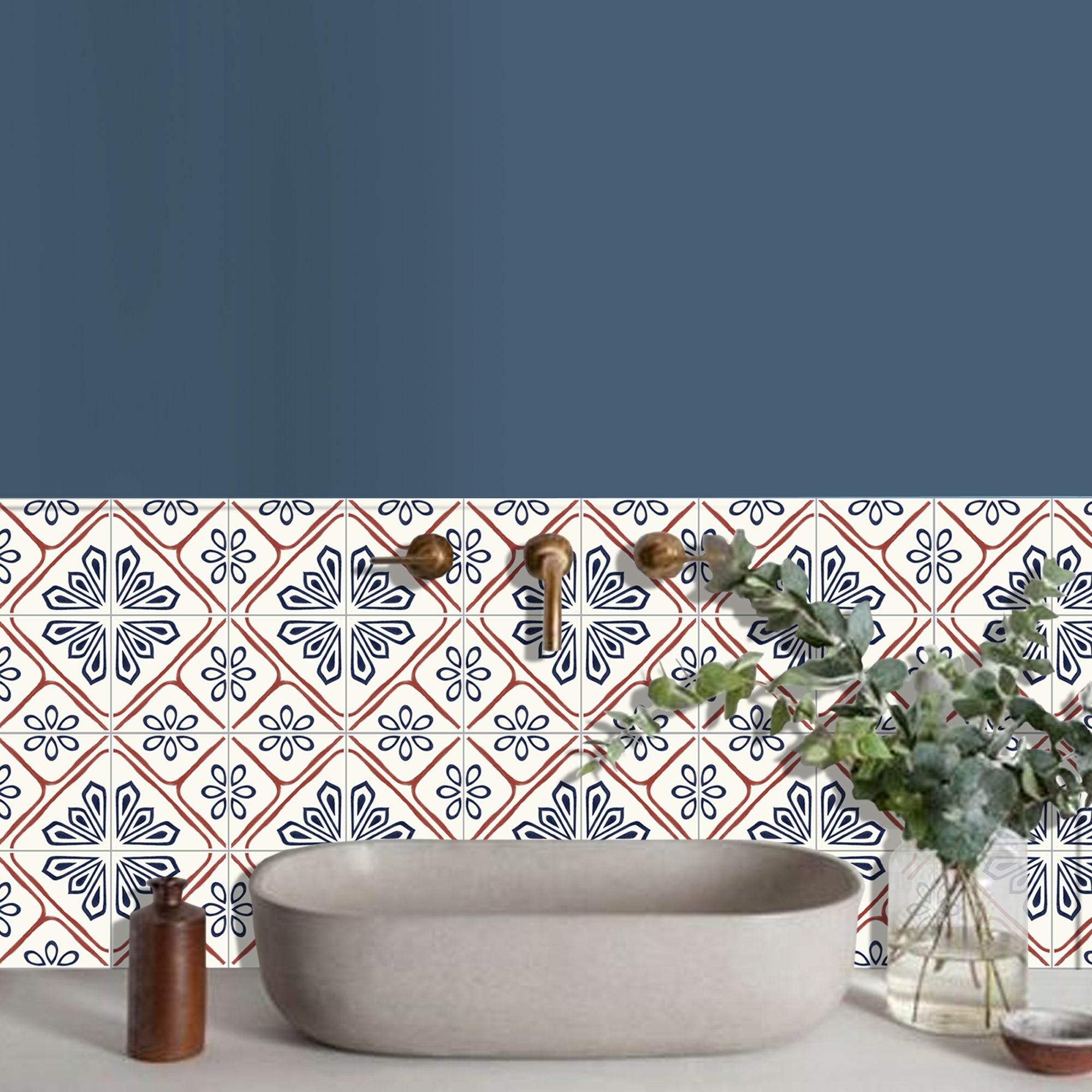 PROMO! Gaia Vinyl Tile Sticker Pack - 12 pcs pack in 20 cm