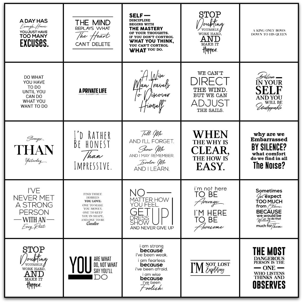 Inspirational Quotes Vinyl Tile Sticker