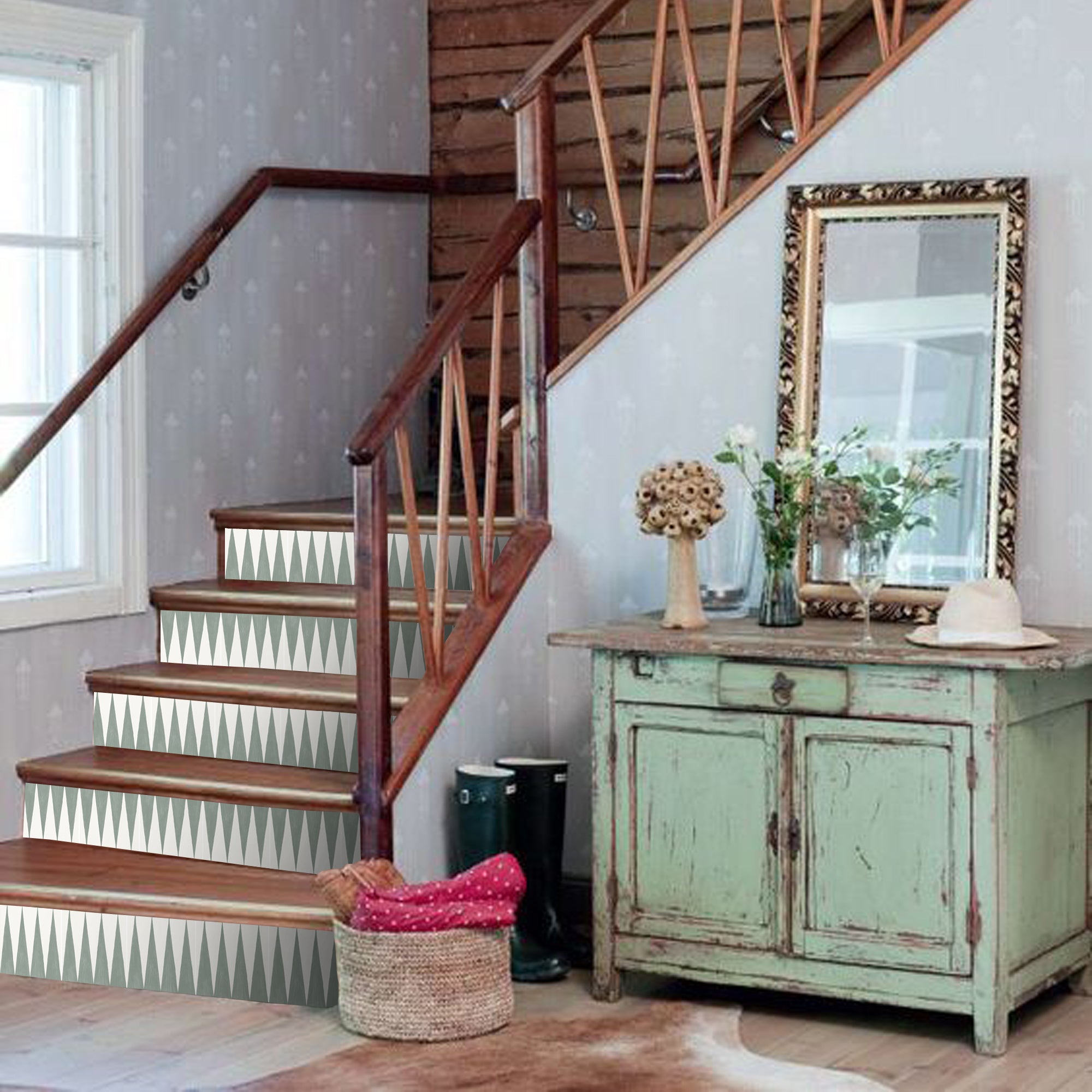 Jasper in Wasabi Stair Riser Stickers