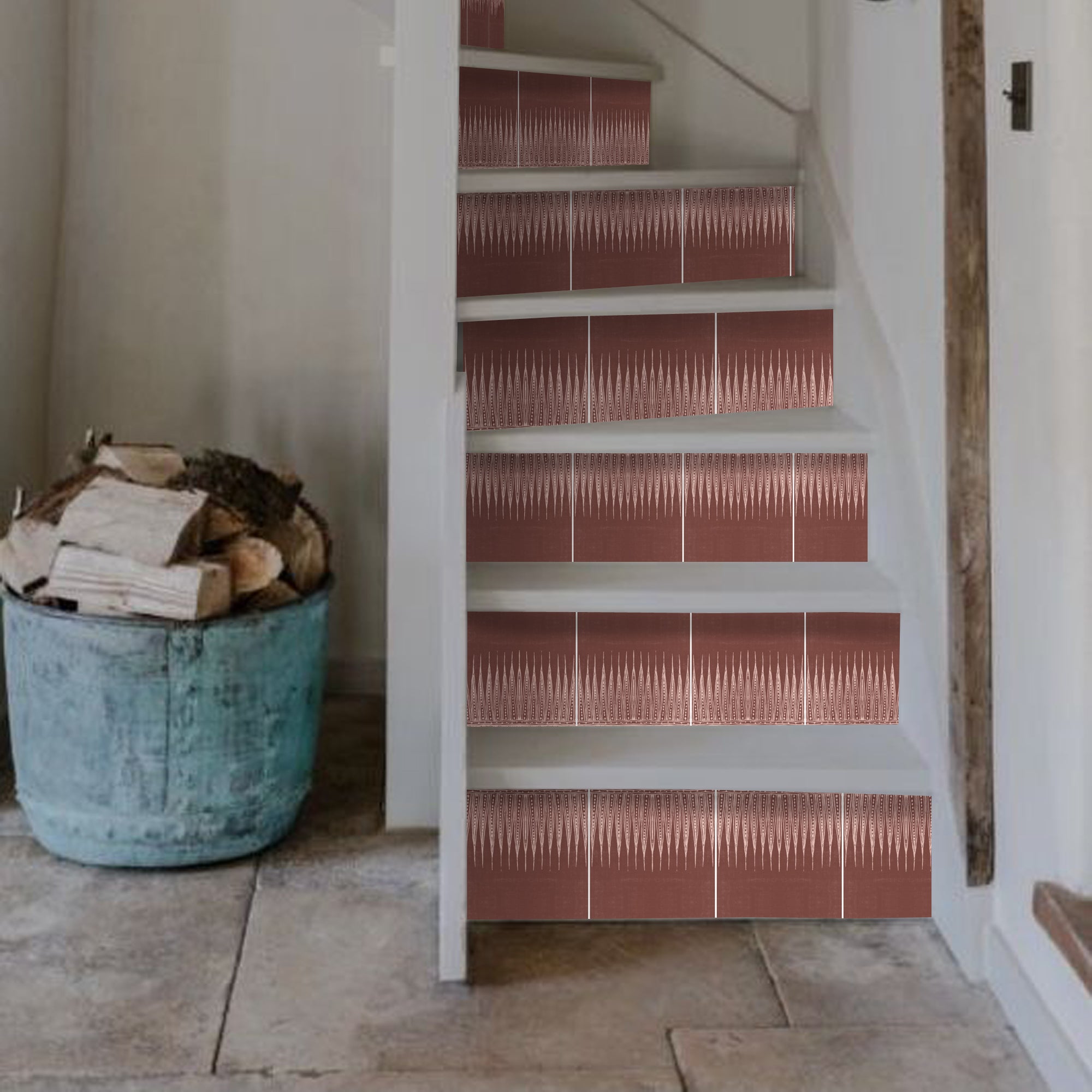 Kimono in Sienna Stair Riser Stickers