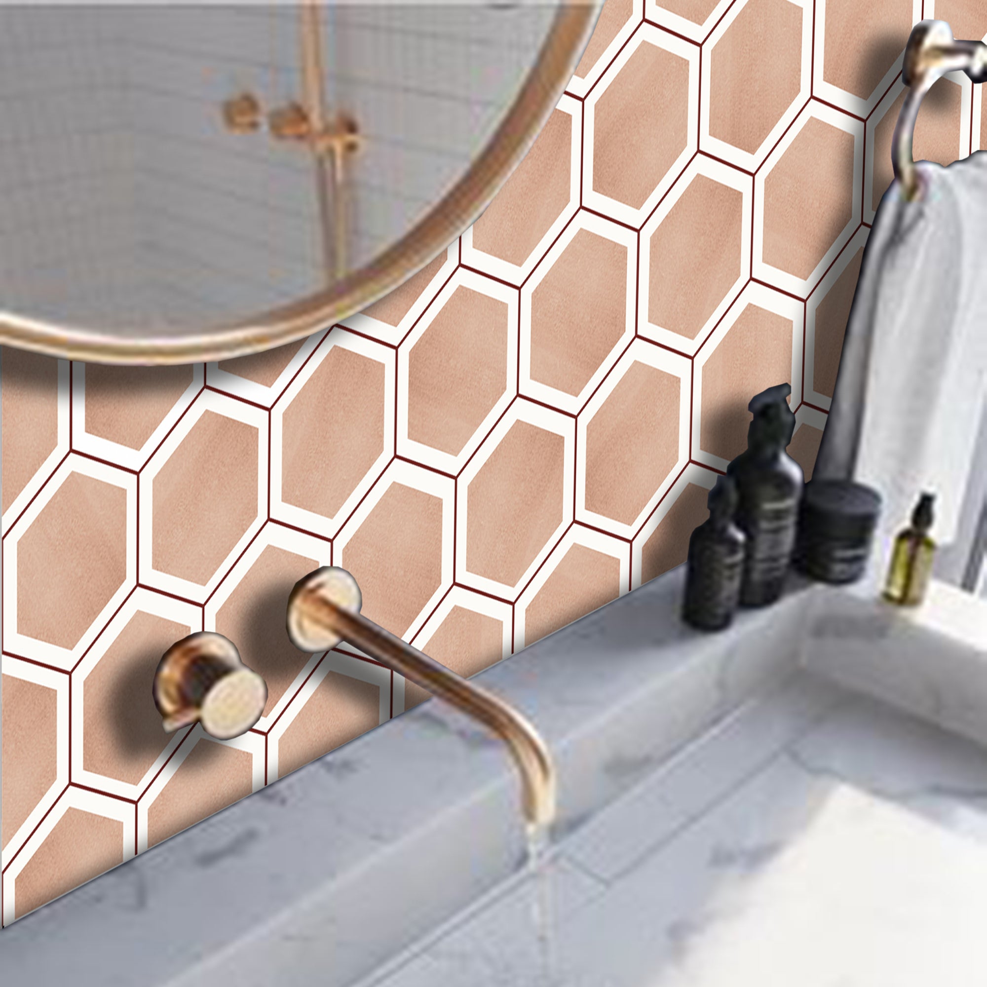 Luberon in Red Earth Wallpaper