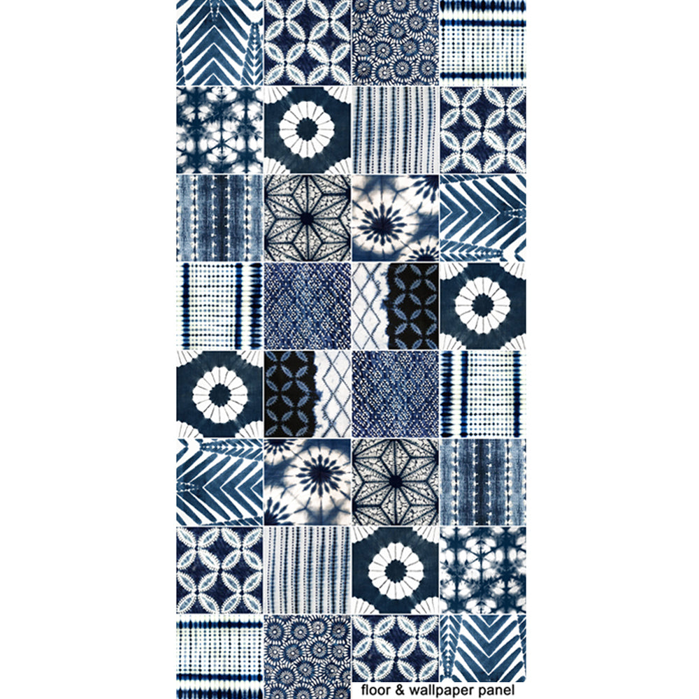 PROMO! Removable Vinyl Wallpaper in Shibori - 60 x 120 cm panel