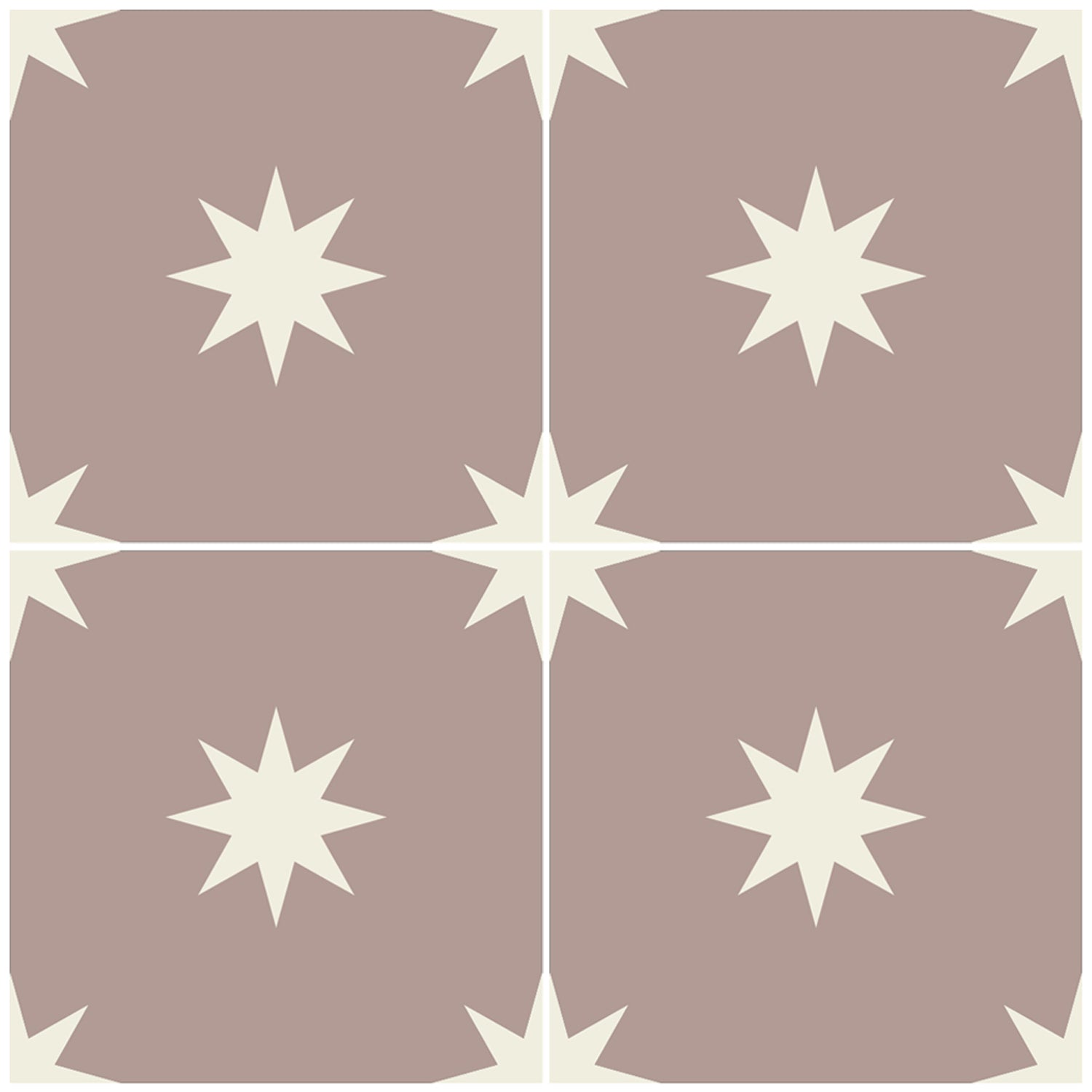 PROMO! Starry Night in Putty Vinyl Tile Sticker Pack - 10 pcs pack in 14.8 cm