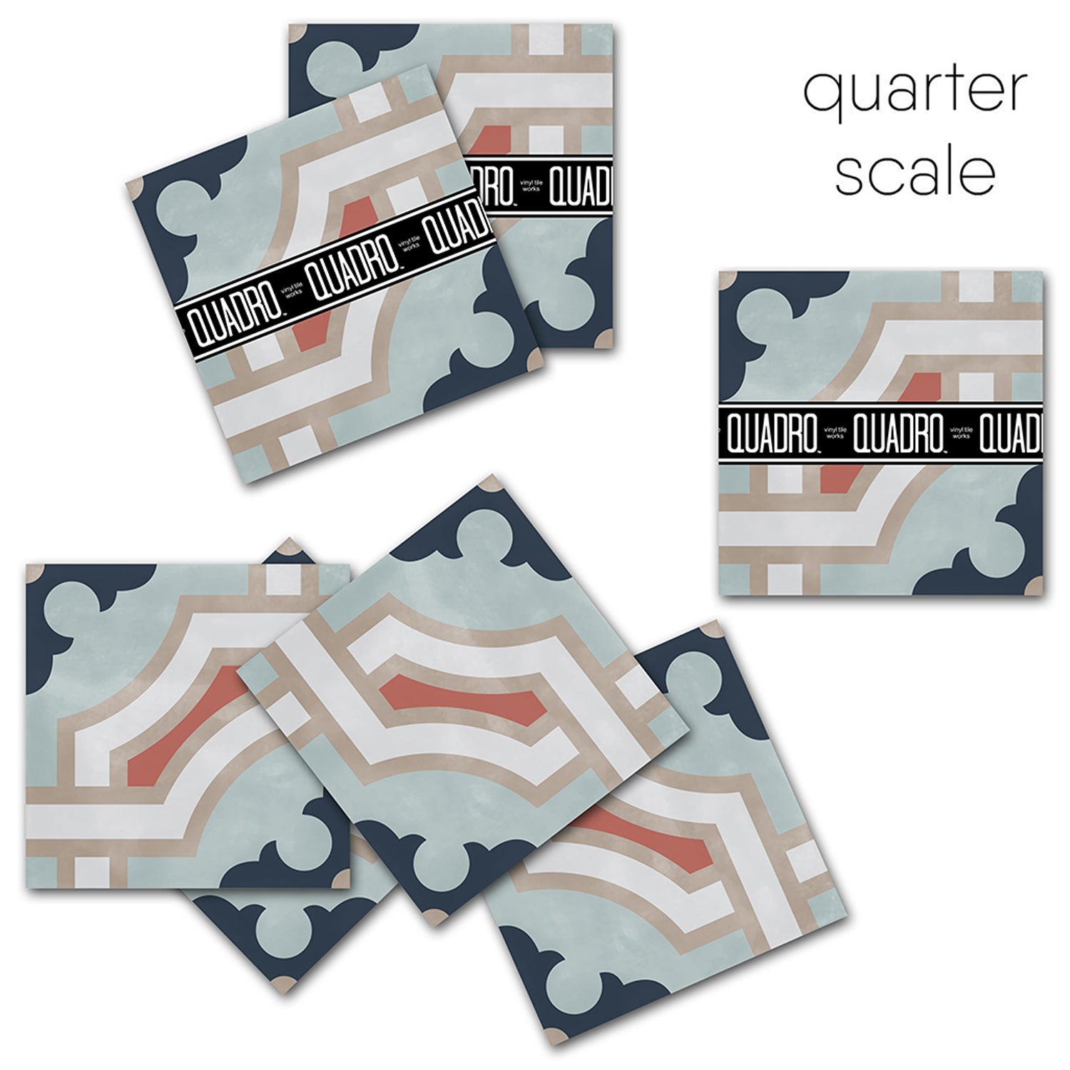 PROMO! Traliccio Vinyl Floor Sticker Pack - 8 pcs pack in 29.9 cm