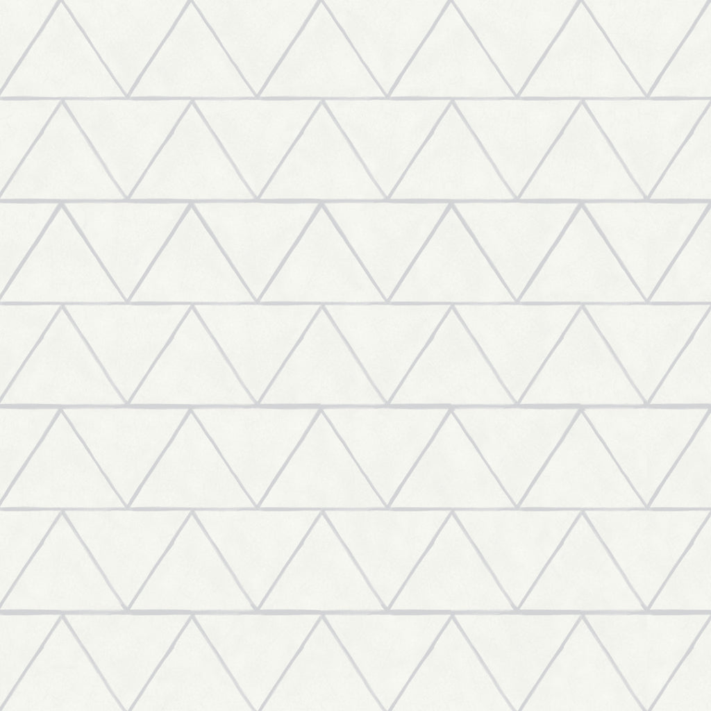 Triangles in Milk White Floor Sticker