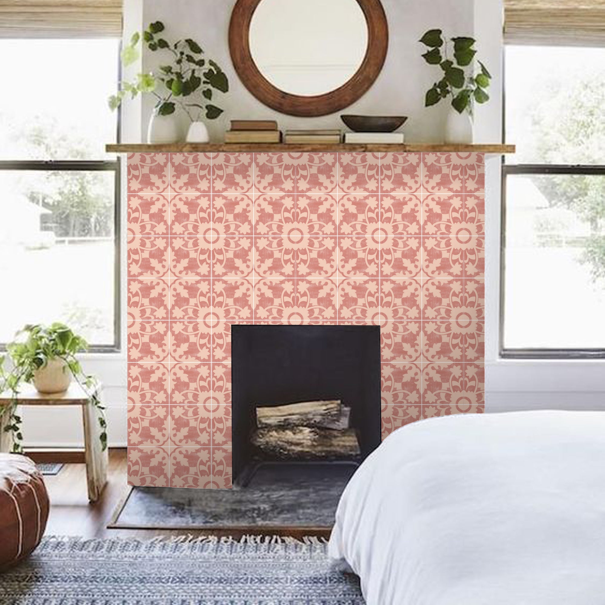 Willow in Brick Vinyl Tile Sticker