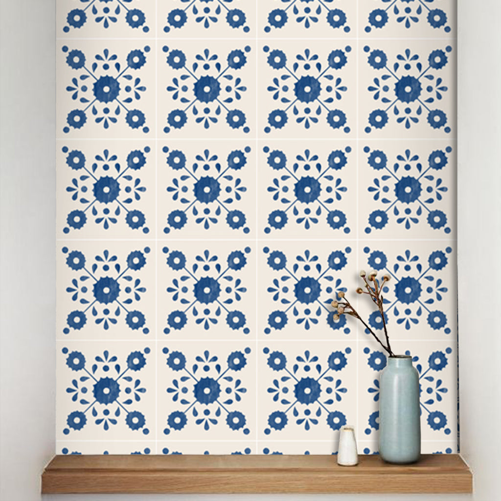 Zinnia Vinyl Tile Sticker