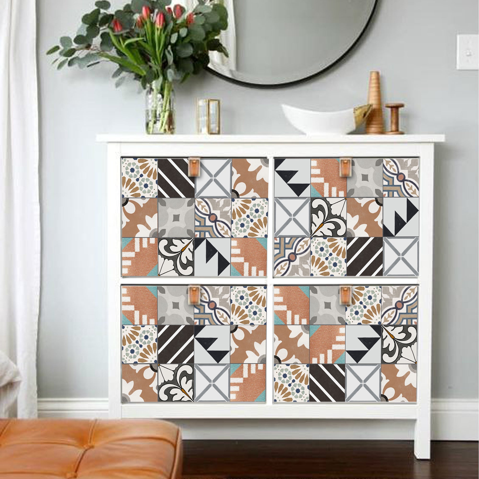 Quadrostyle 18 Bistro Paris Collection Tile Sticker Sampler Set inc. Free Shipping