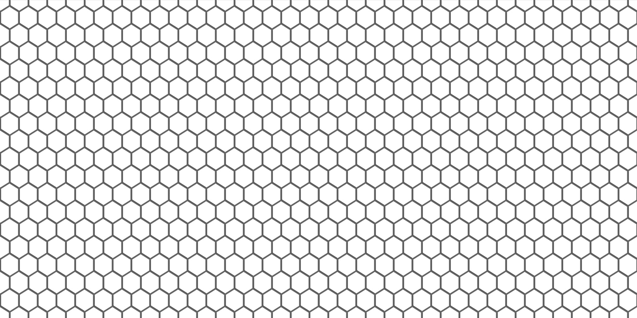 PROMO! Removable Vinyl Wallpaper in Mini Hexa Pure White - 60 x 120 cm panel