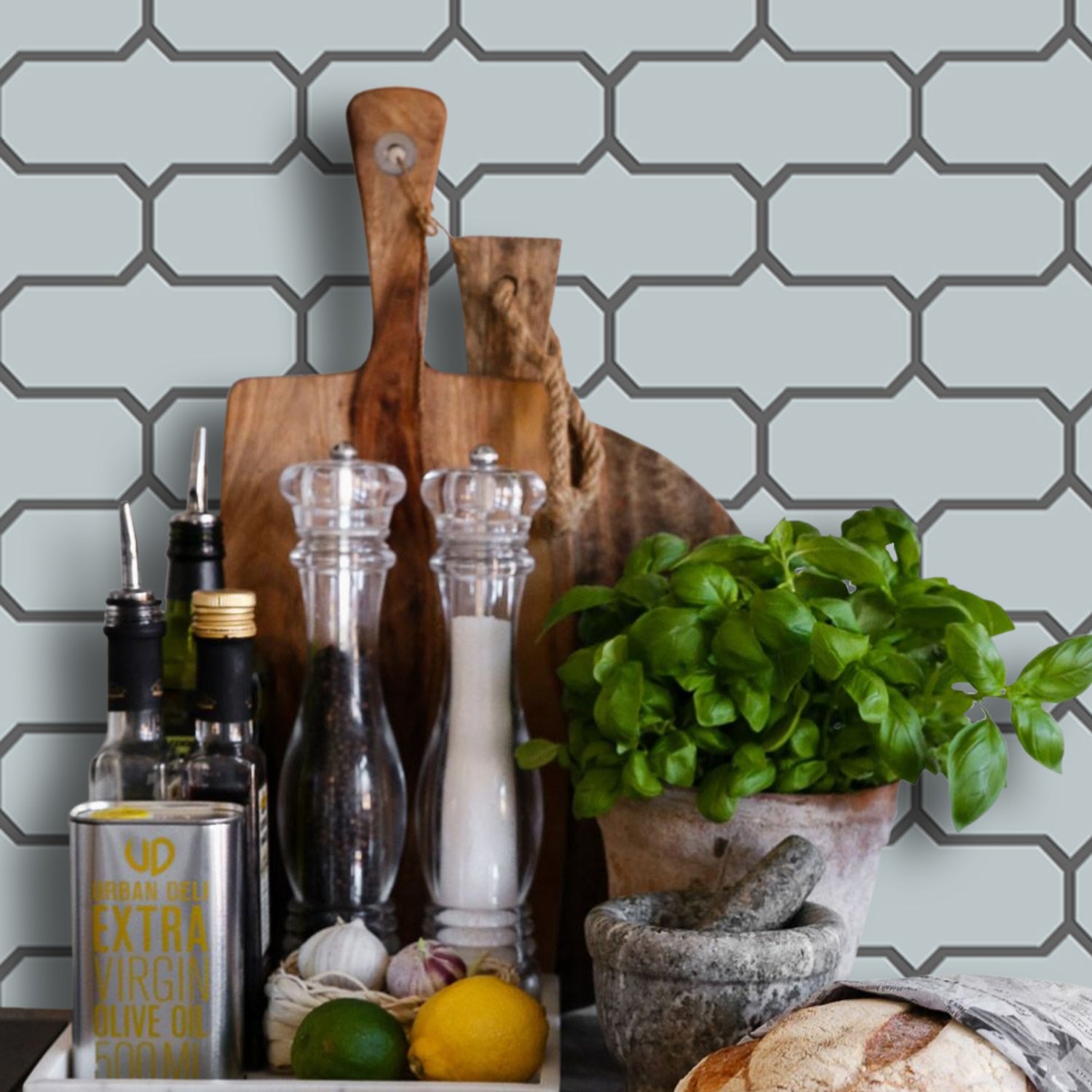 Mission in gentle grey Wallpaper