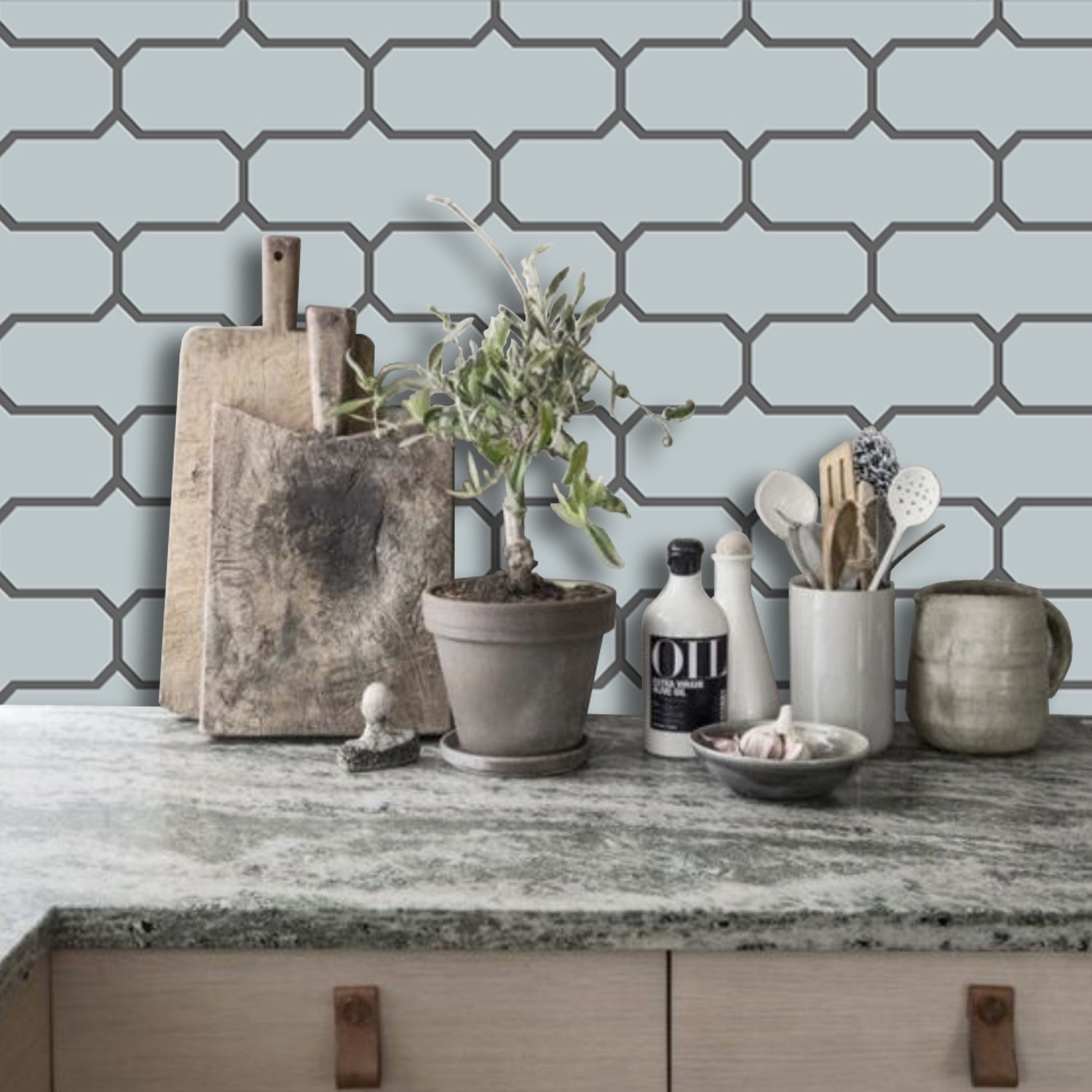 Mission in gentle grey Wallpaper