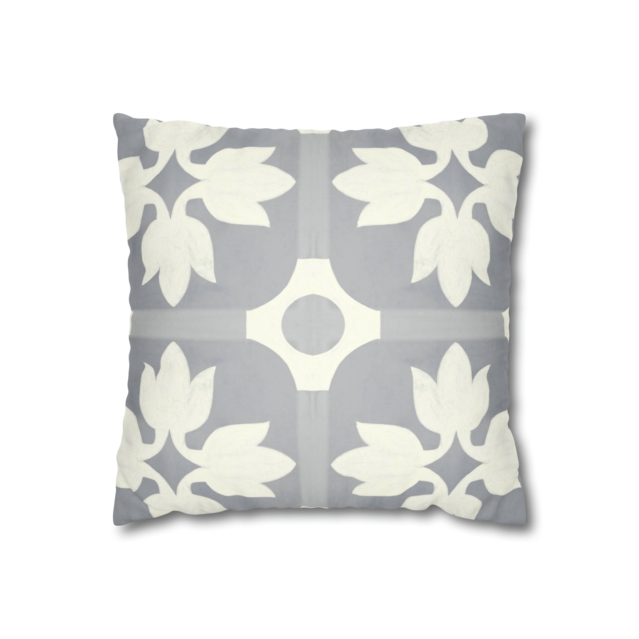 Margot Slate Microsuede Square Pillow Cover