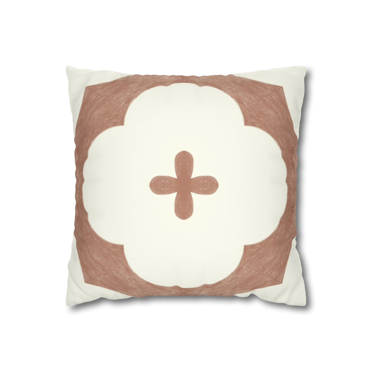 Claude Sienna Microsuede Square Pillow Cover