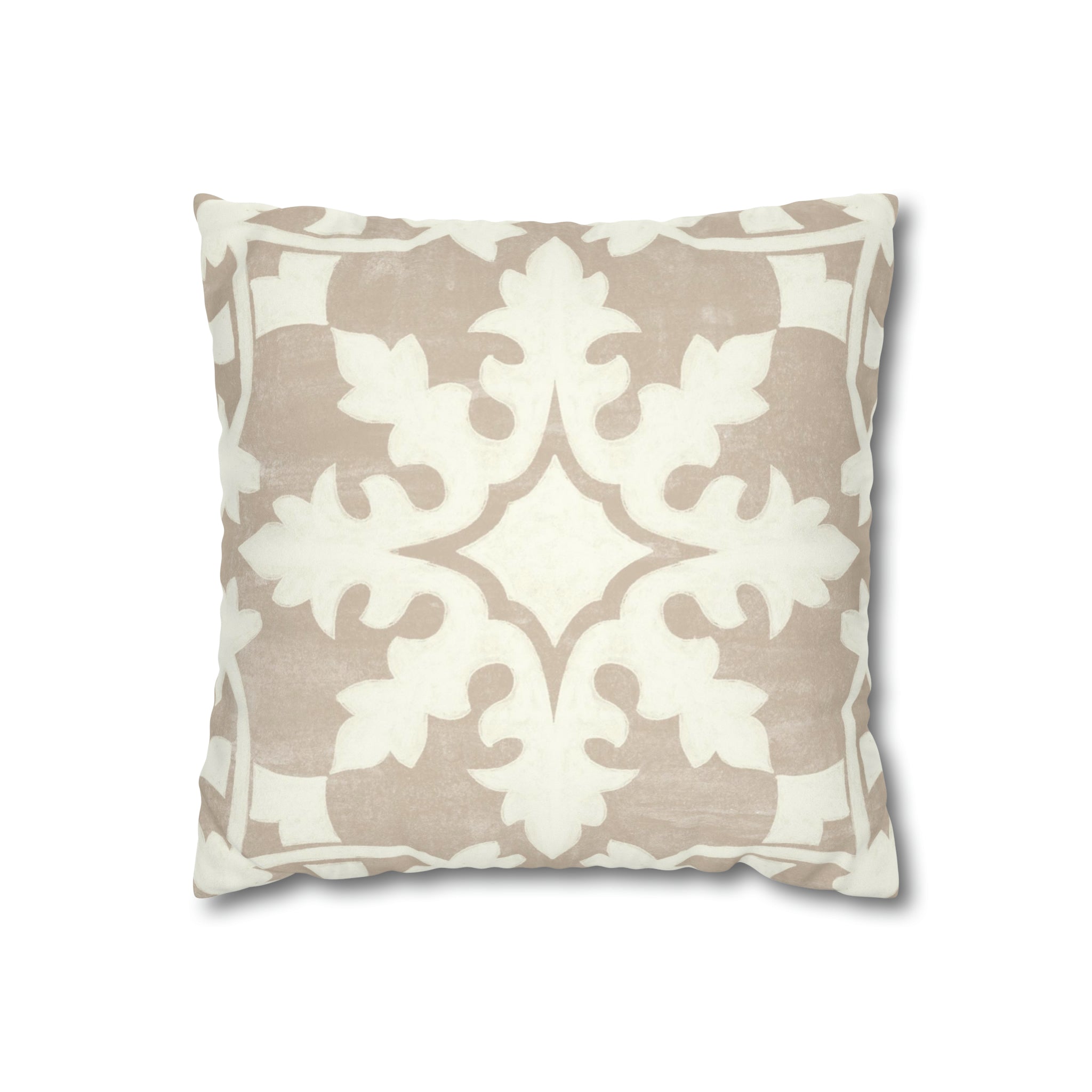 Willow Cafe Microsuede Square Pillow Cover