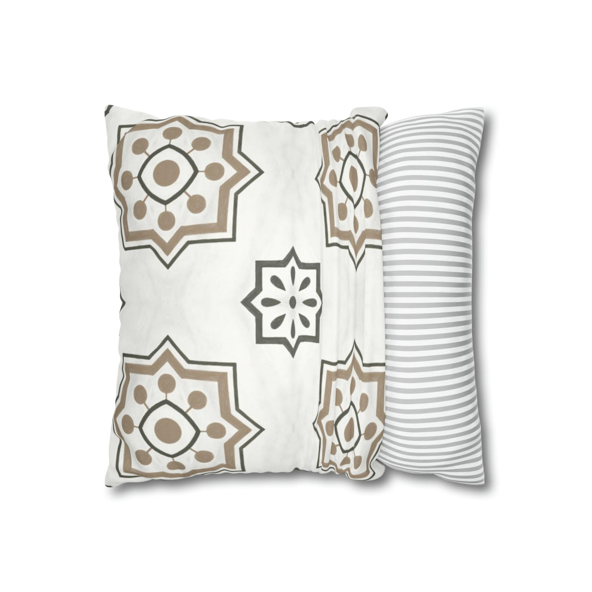 Grey and outlet tan pillow covers