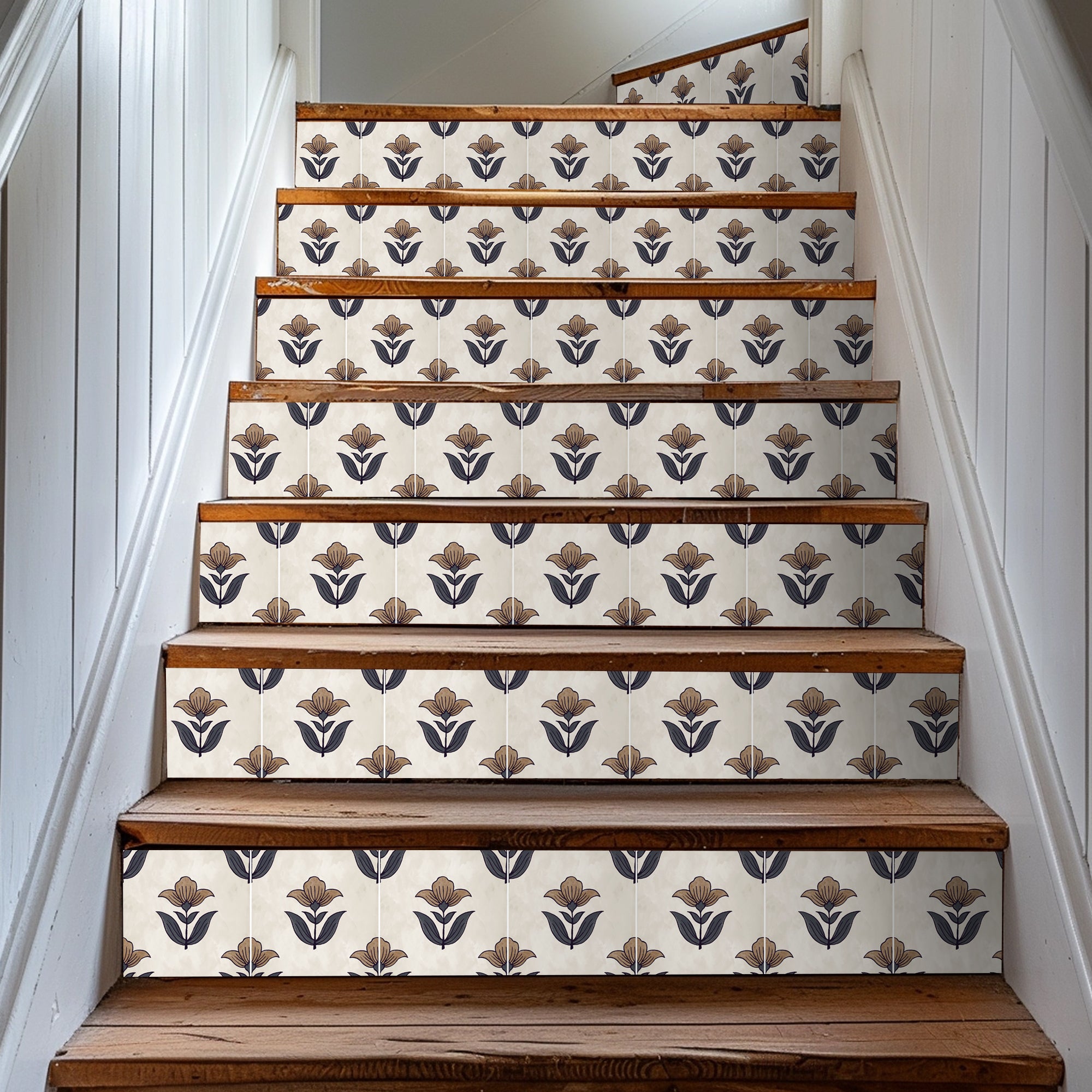 Custom Ivywood Stair Riser Stickers for Katie