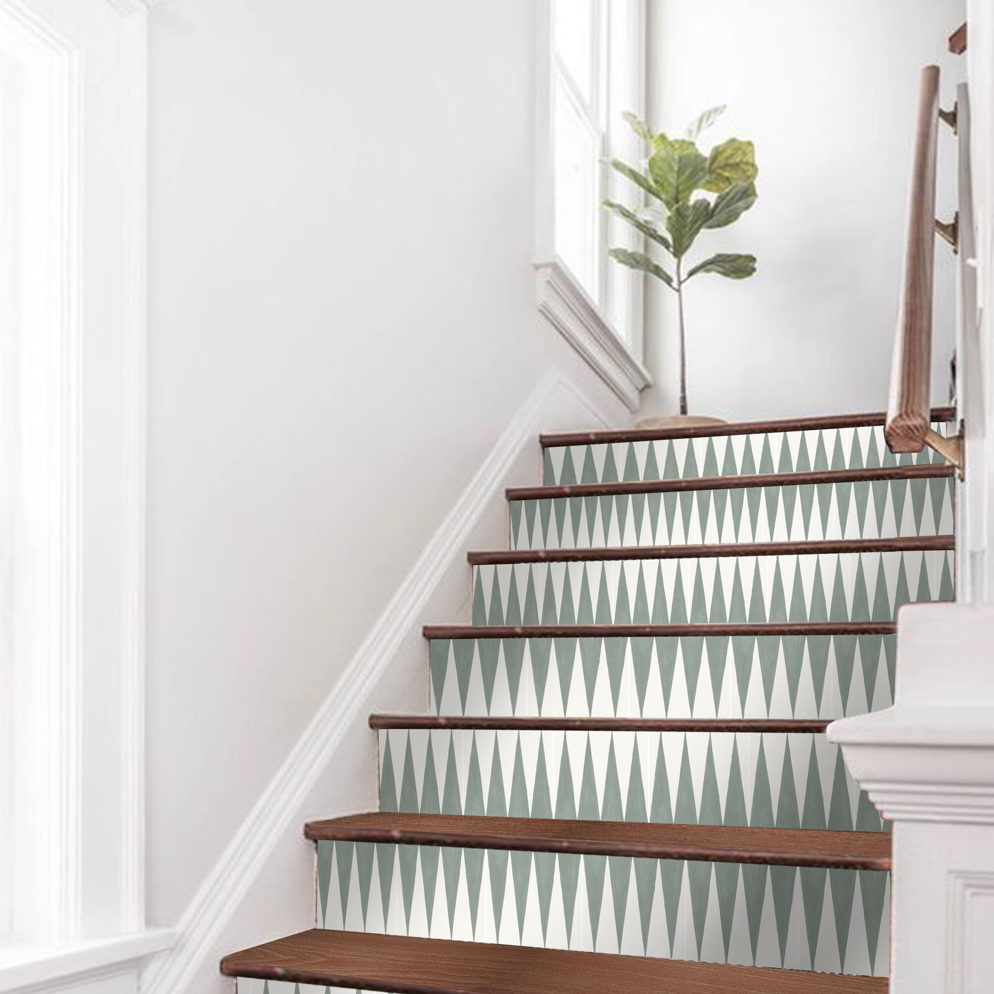 Custom Jasper Wasabi Stair Riser Stickers for Julia
