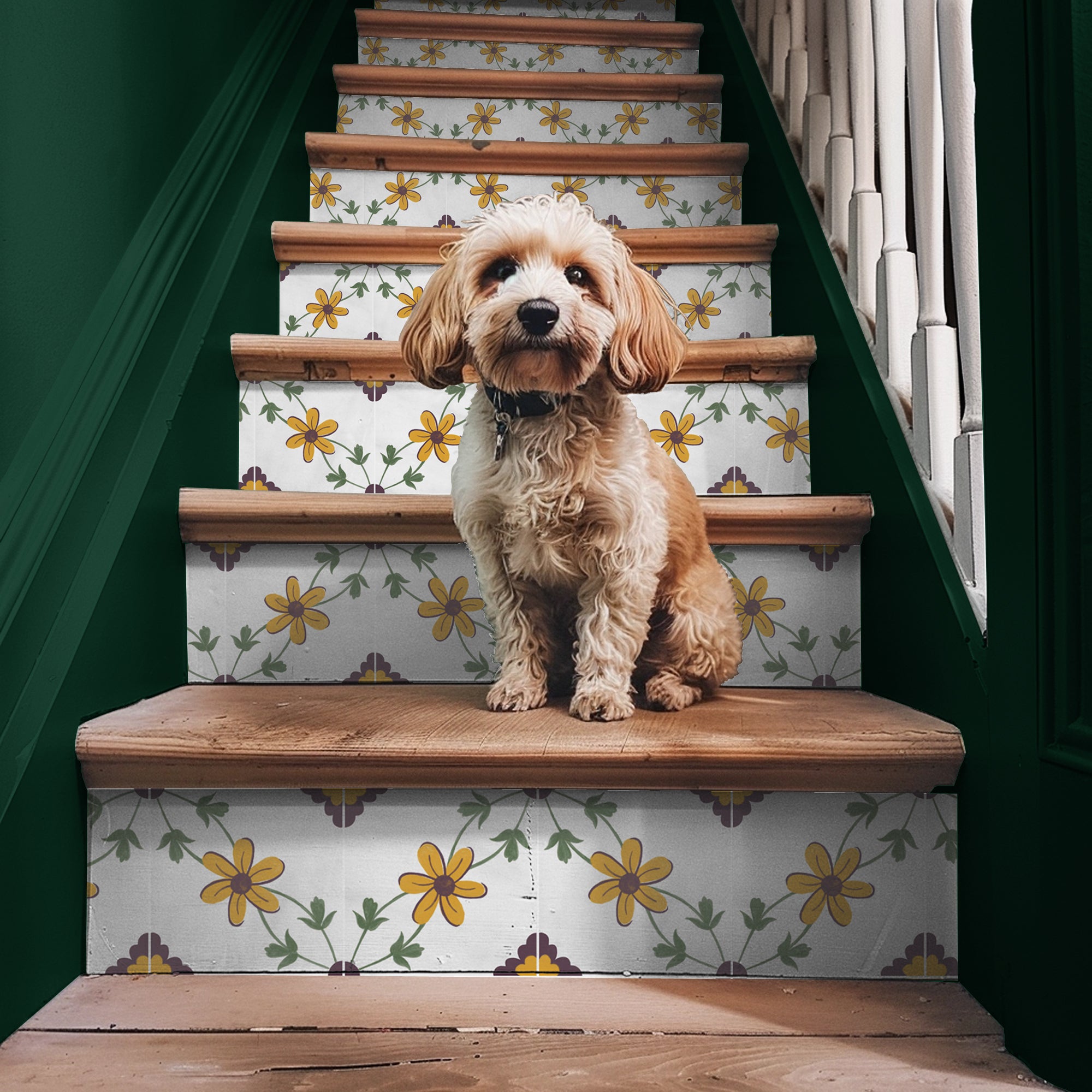 Marigold Field Stair Riser Stickers