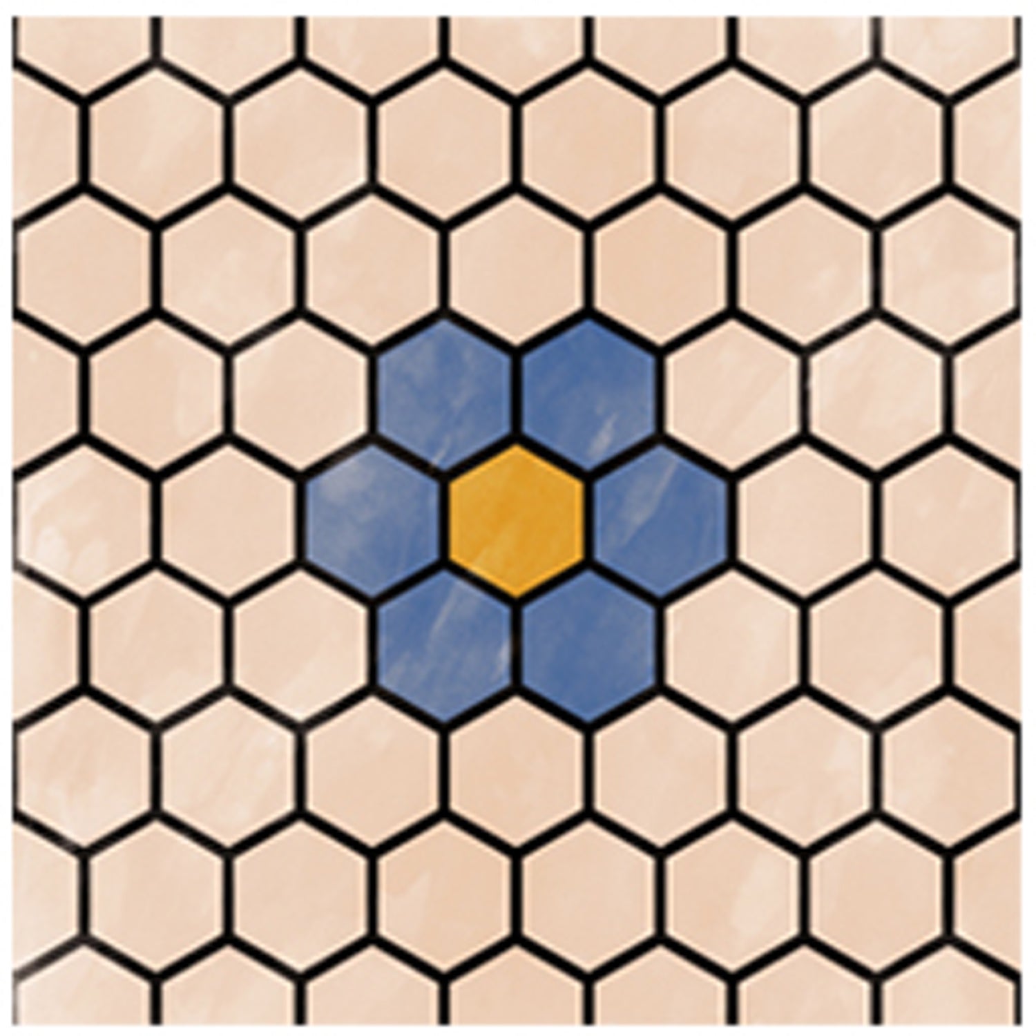 Custom Solid Moroccan Mini Hexa Tile Stickers - for Lisa