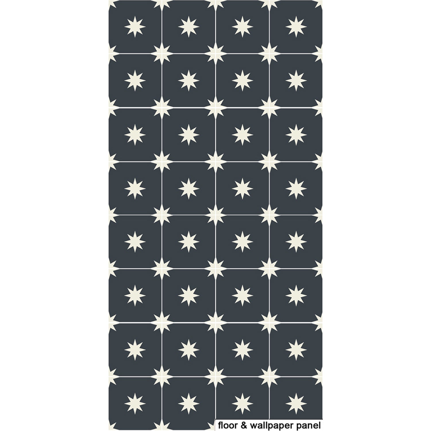 PROMO! Removable Vinyl Wallpaper Starry Night in Black - 60 x 120 cm panel