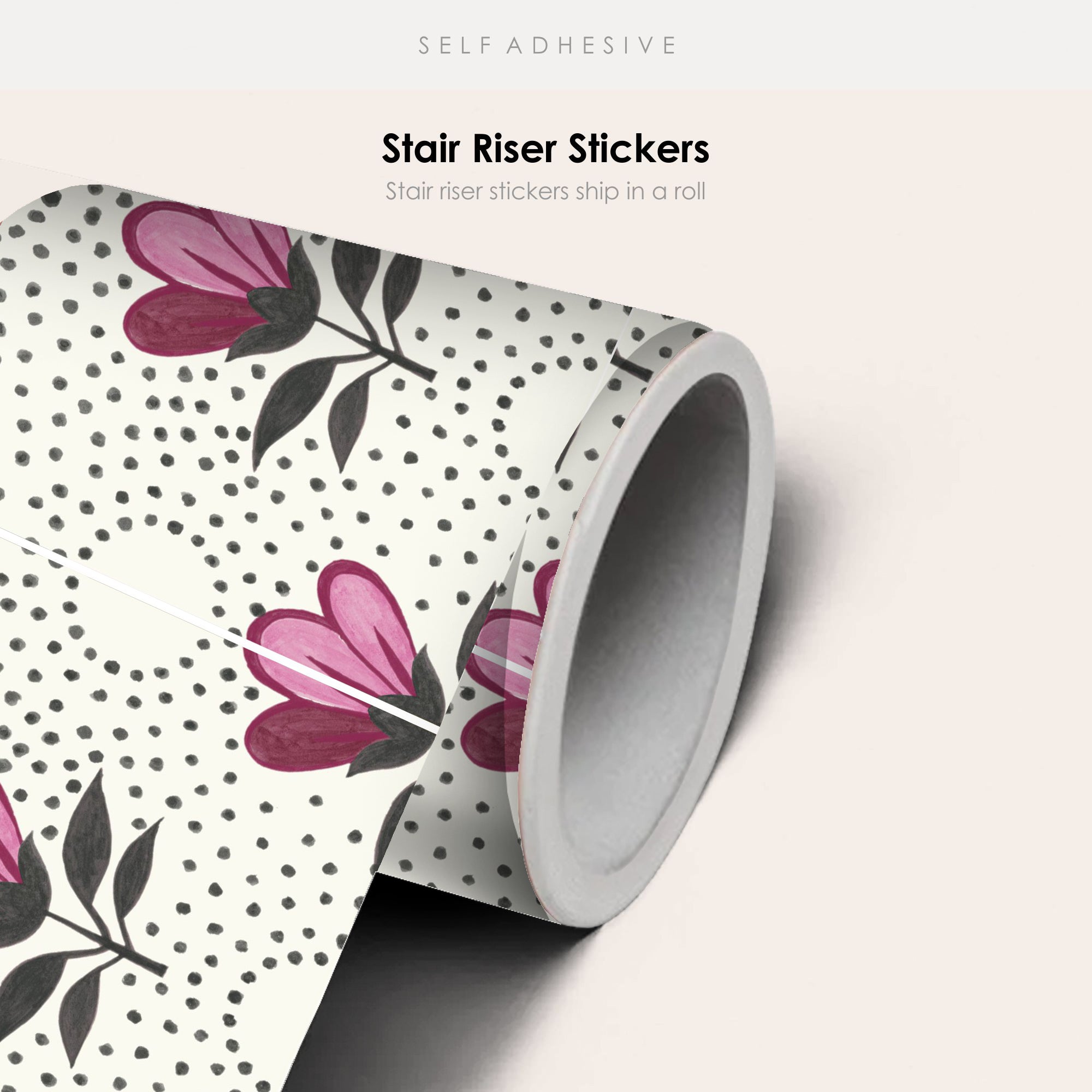 Magnolia Garden Stair Riser Stickers