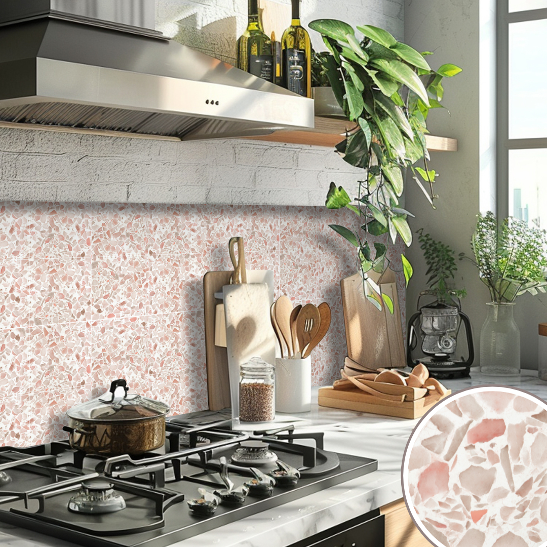 Terrazzo Blush Wallpaper