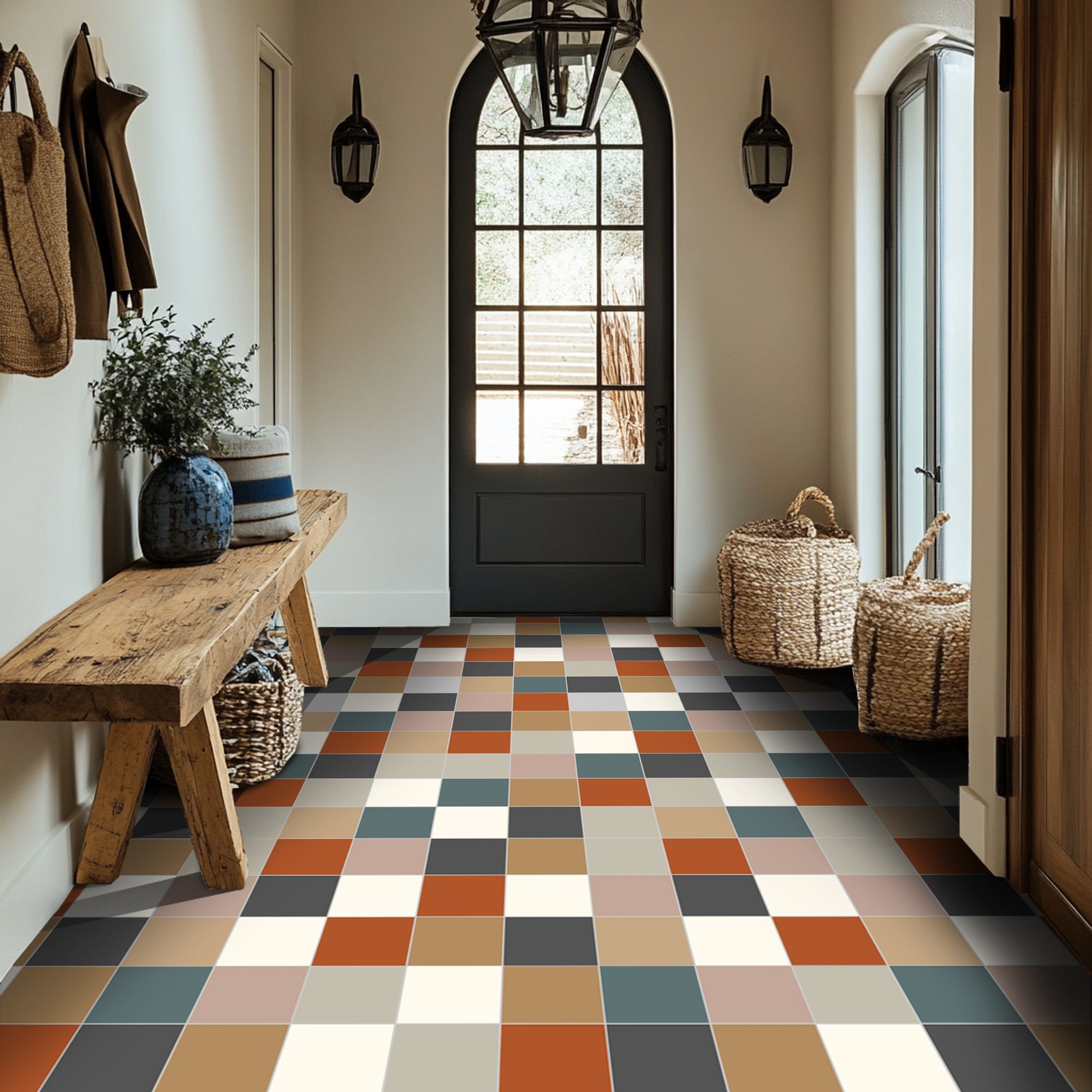 Toscana Checkerboard Tile Stickers