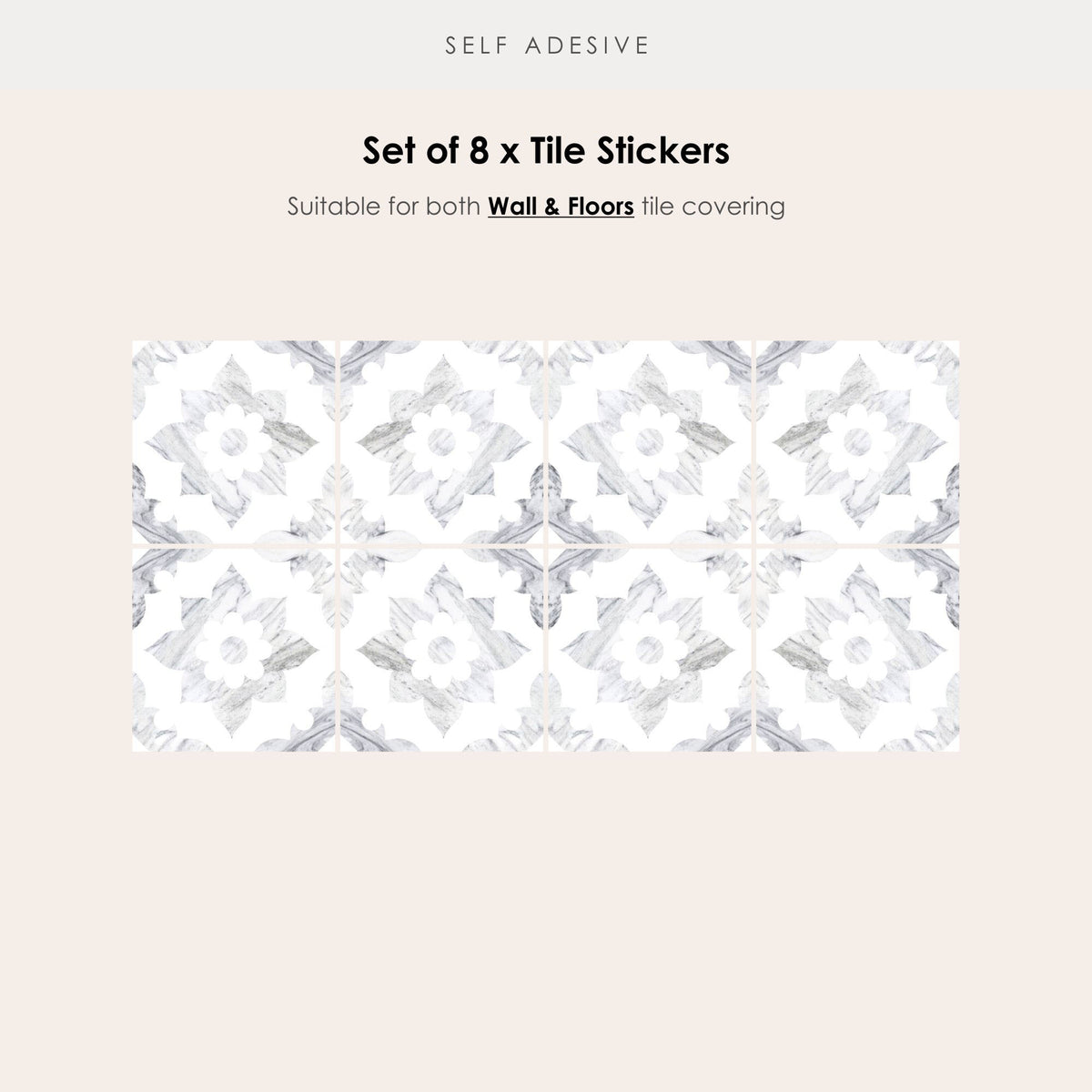 Campagne Marble Vinyl Tile Sticker