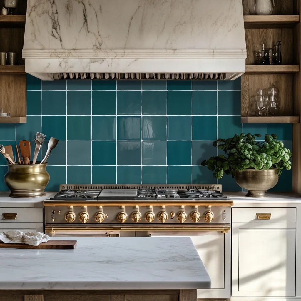 a stove top oven sitting inside of a kitchen