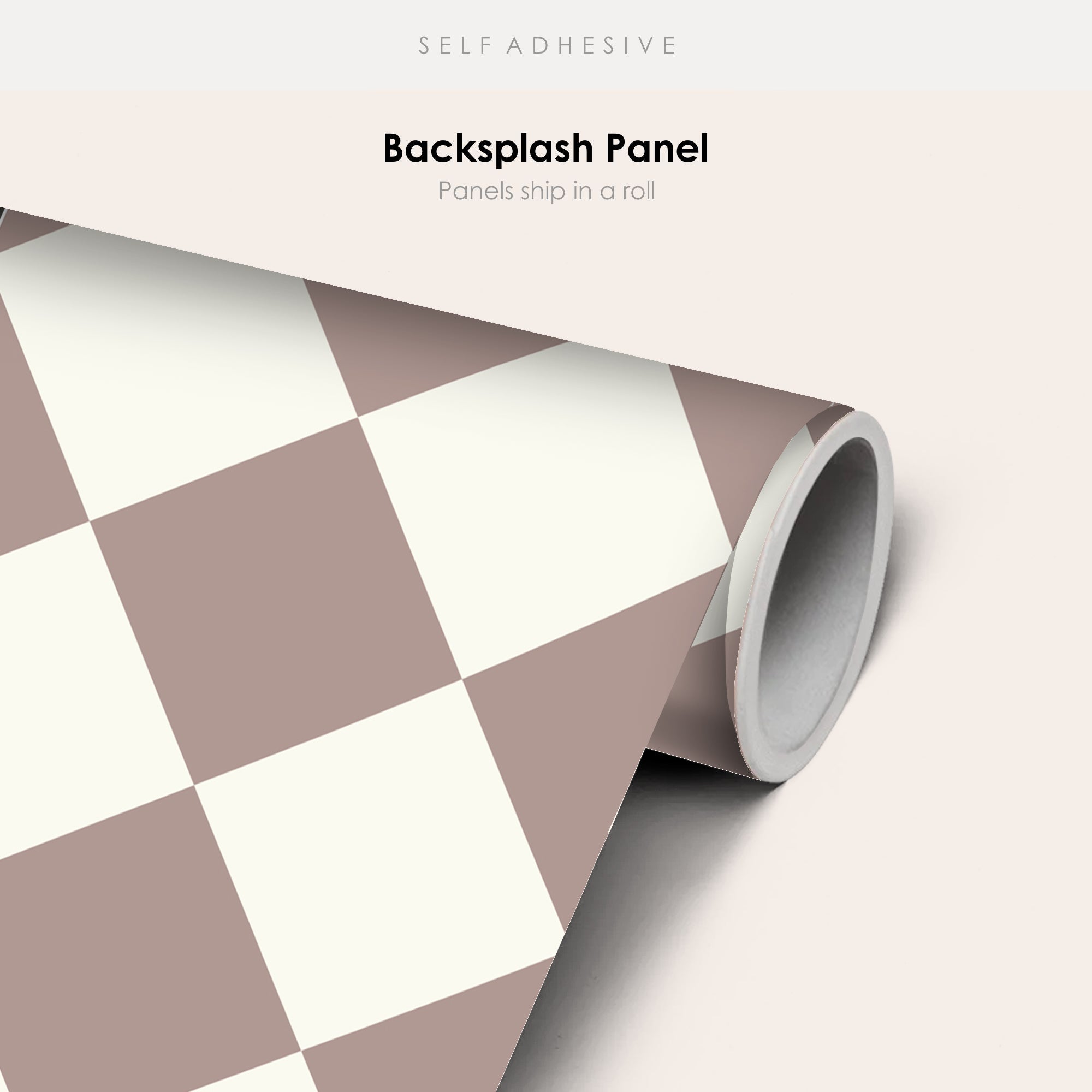 Checkerboard in Putty Tile Sticker