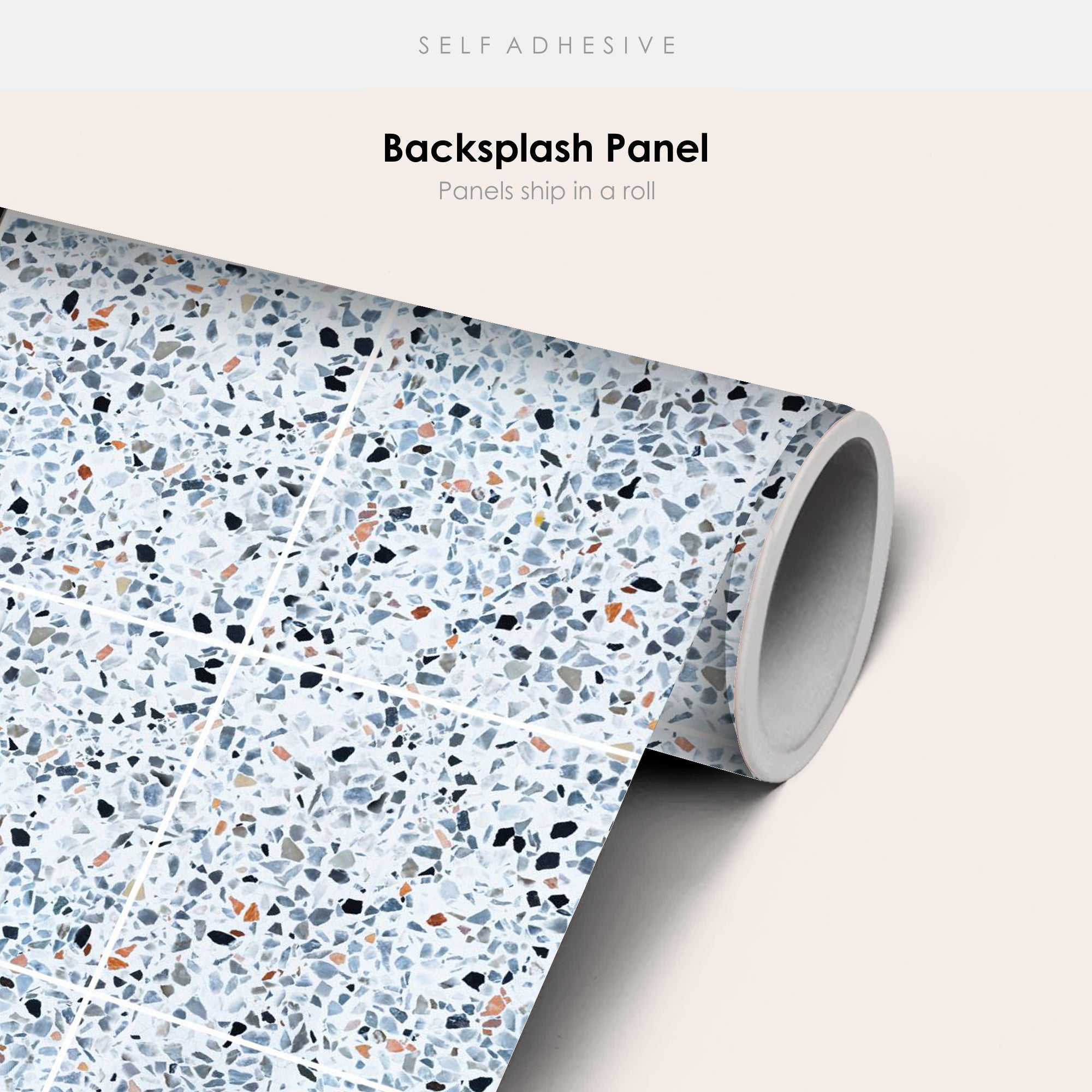 Terrazzo Blue Wallpaper