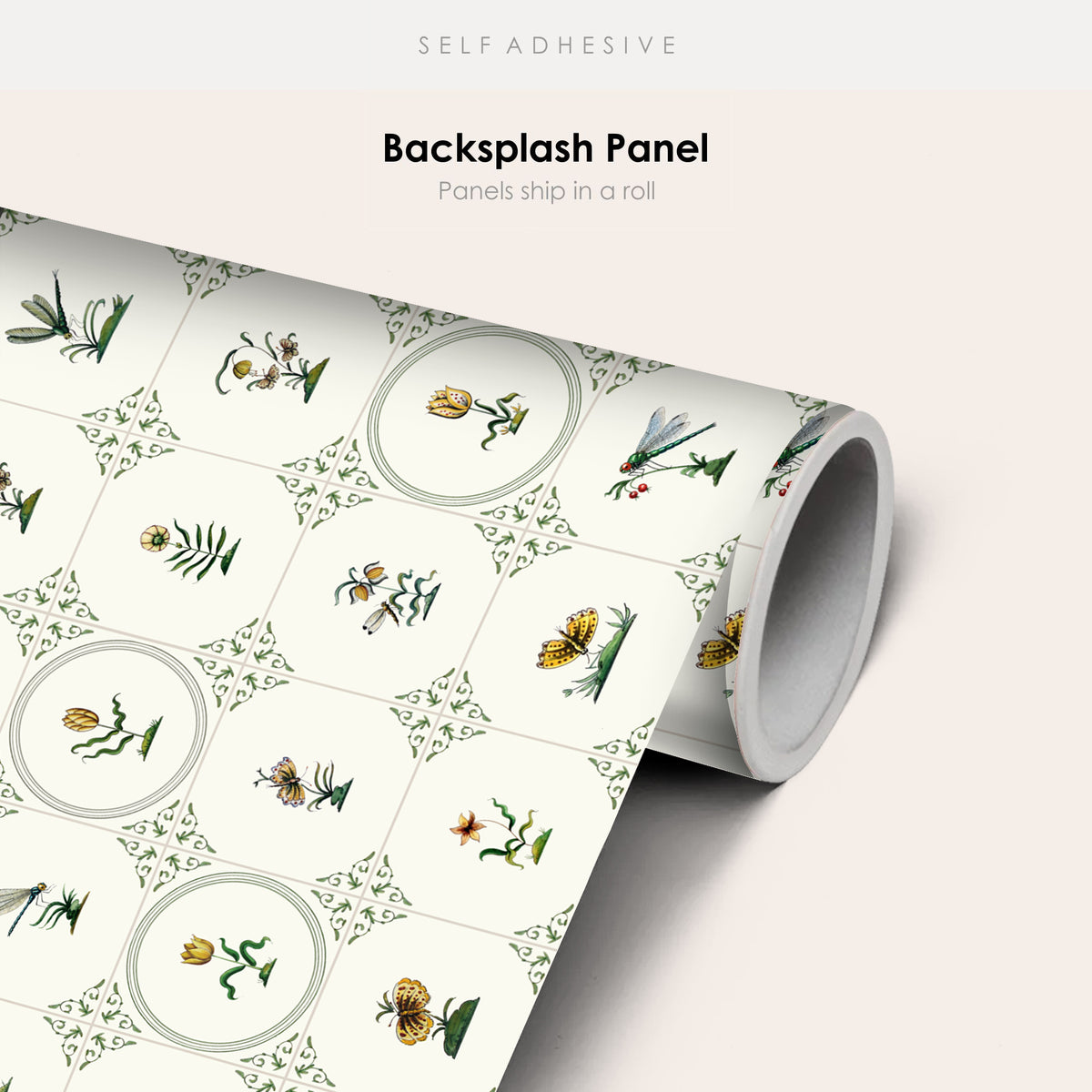 Delft Botanical Wallpaper