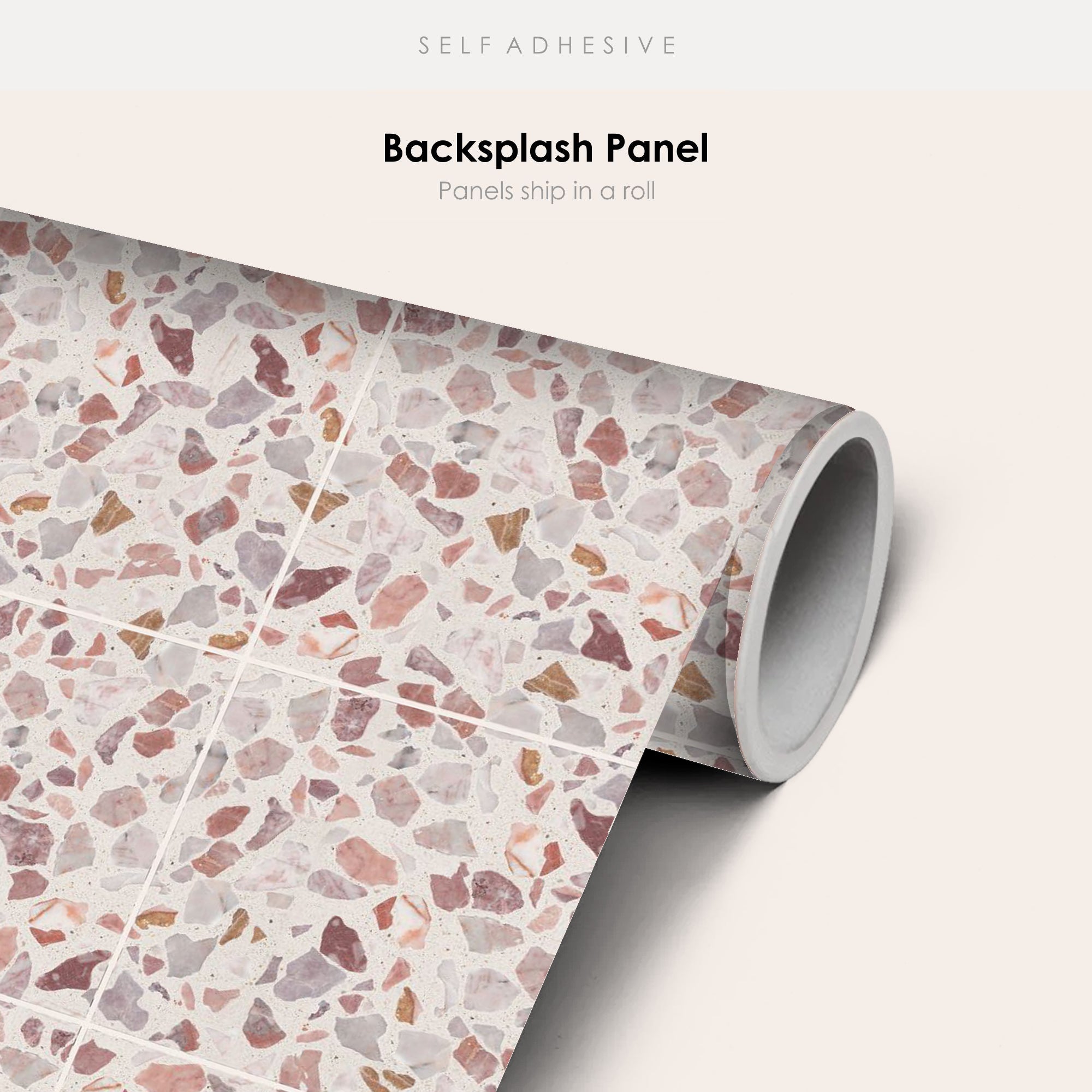 Terrazzo Clay Pink Wallpaper