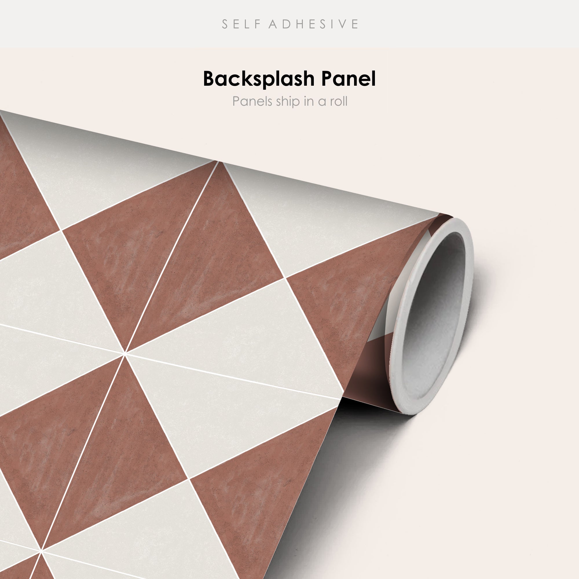 Norway Tile Stickers in Terracotta