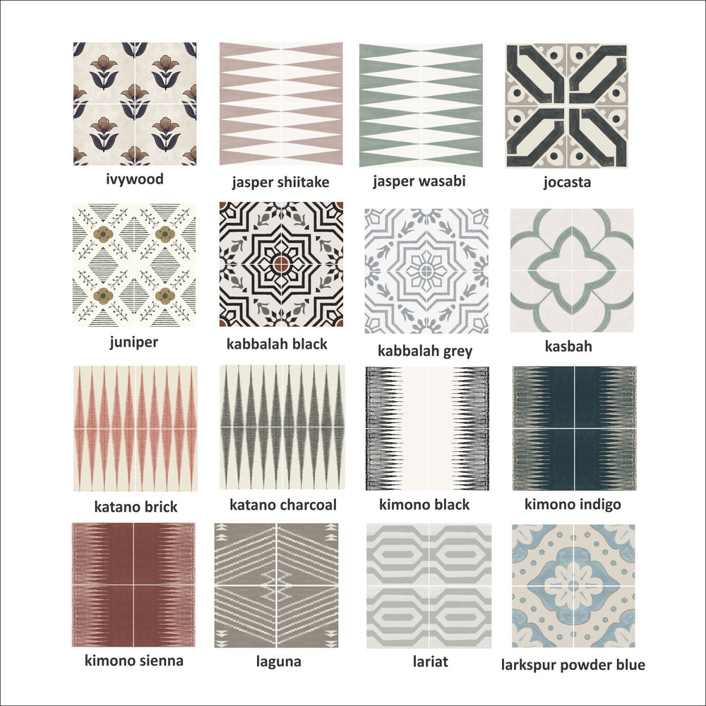 Tile Sticker Sample Bundle (set of 3 stickers)