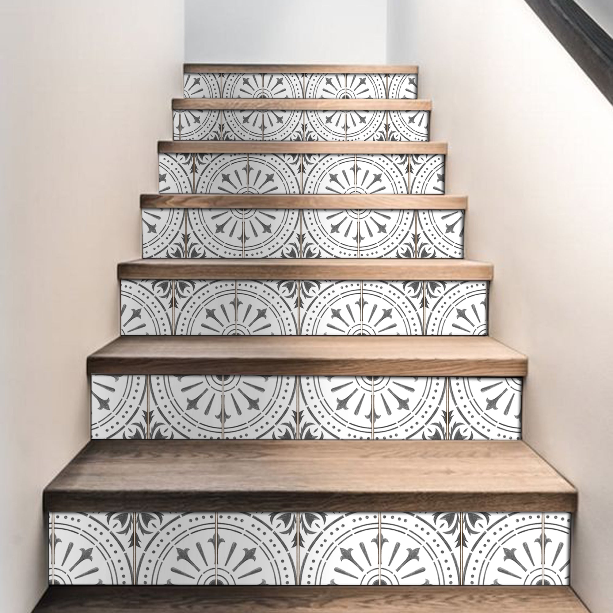 Custom Chiave Teal Stair Riser Stickers - for Irene
