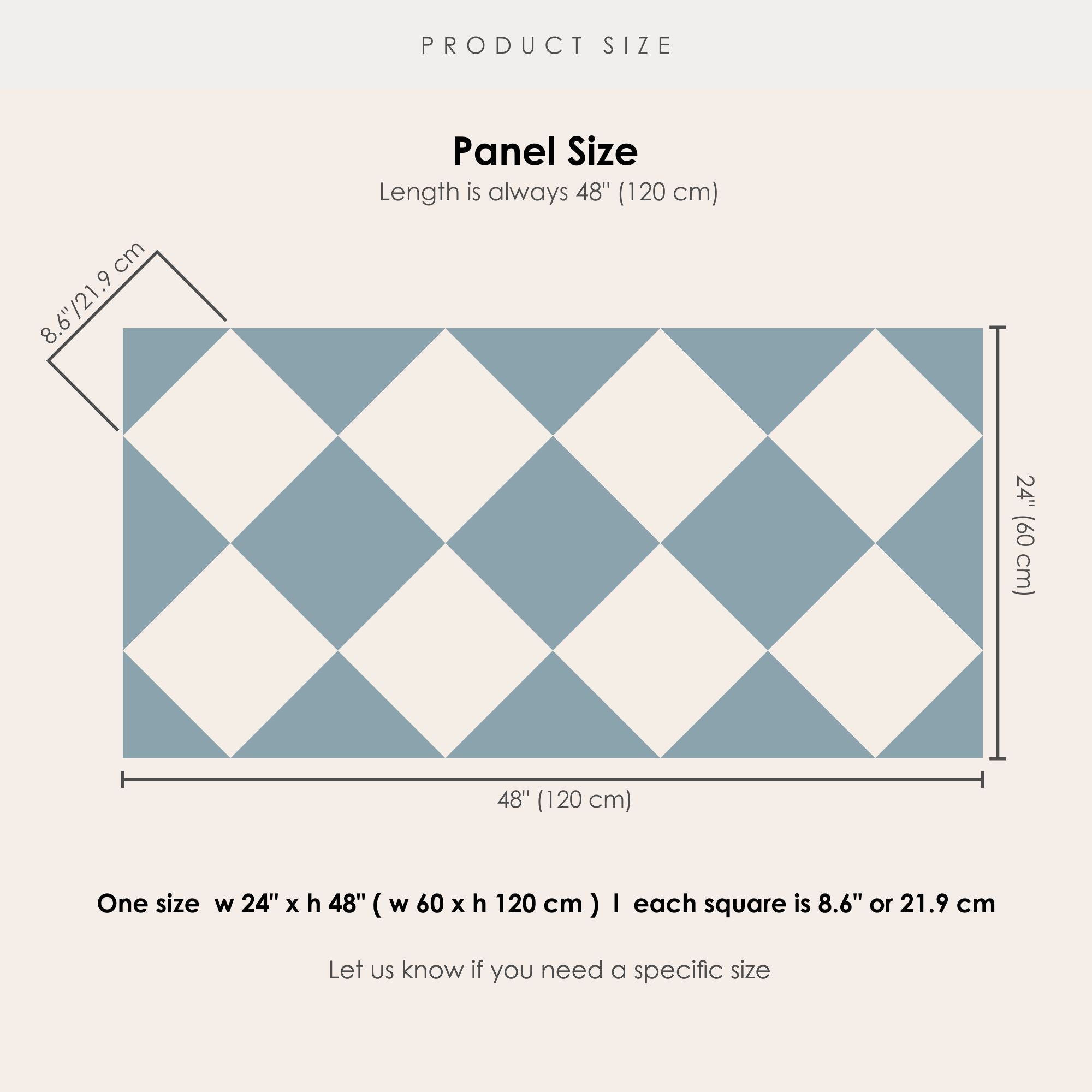 Checkerboard in Powder Blue Tile Sticker