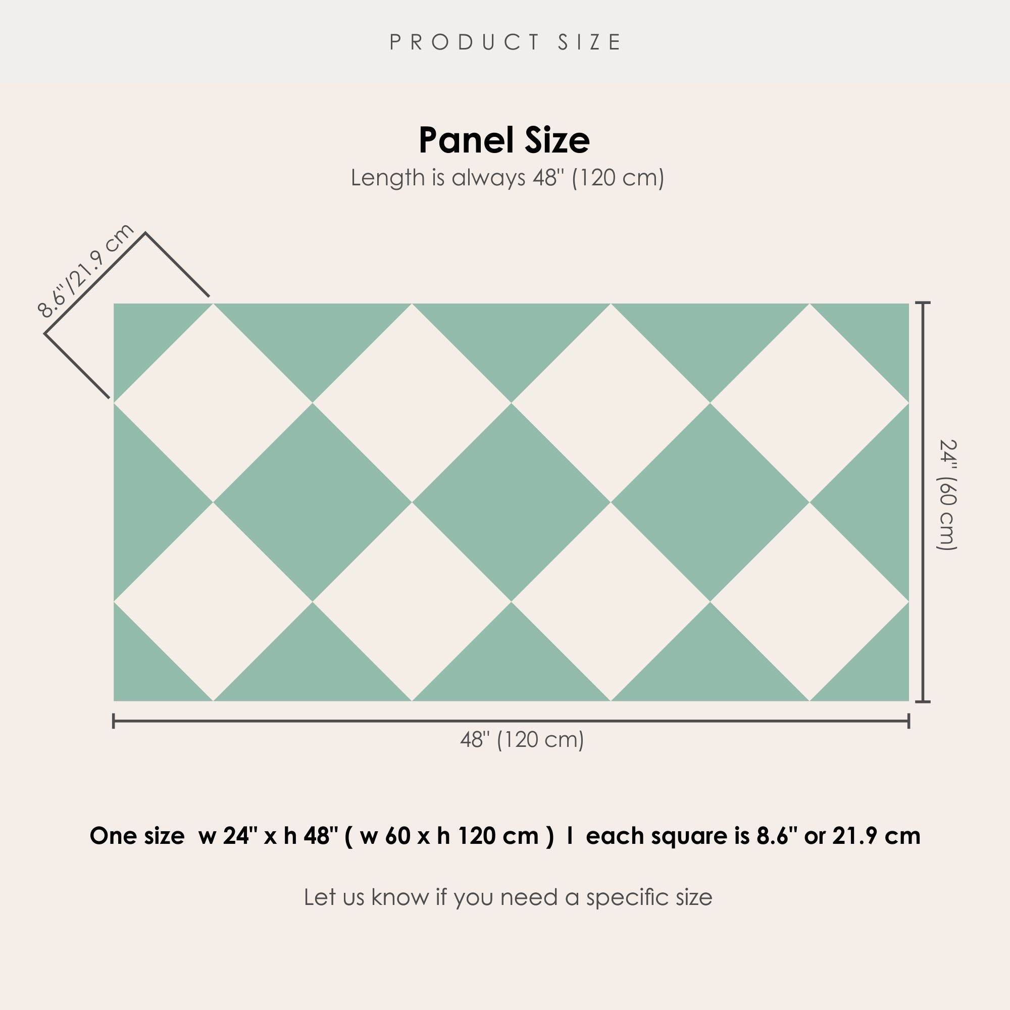 Checkerboard in Lichen Tile Sticker