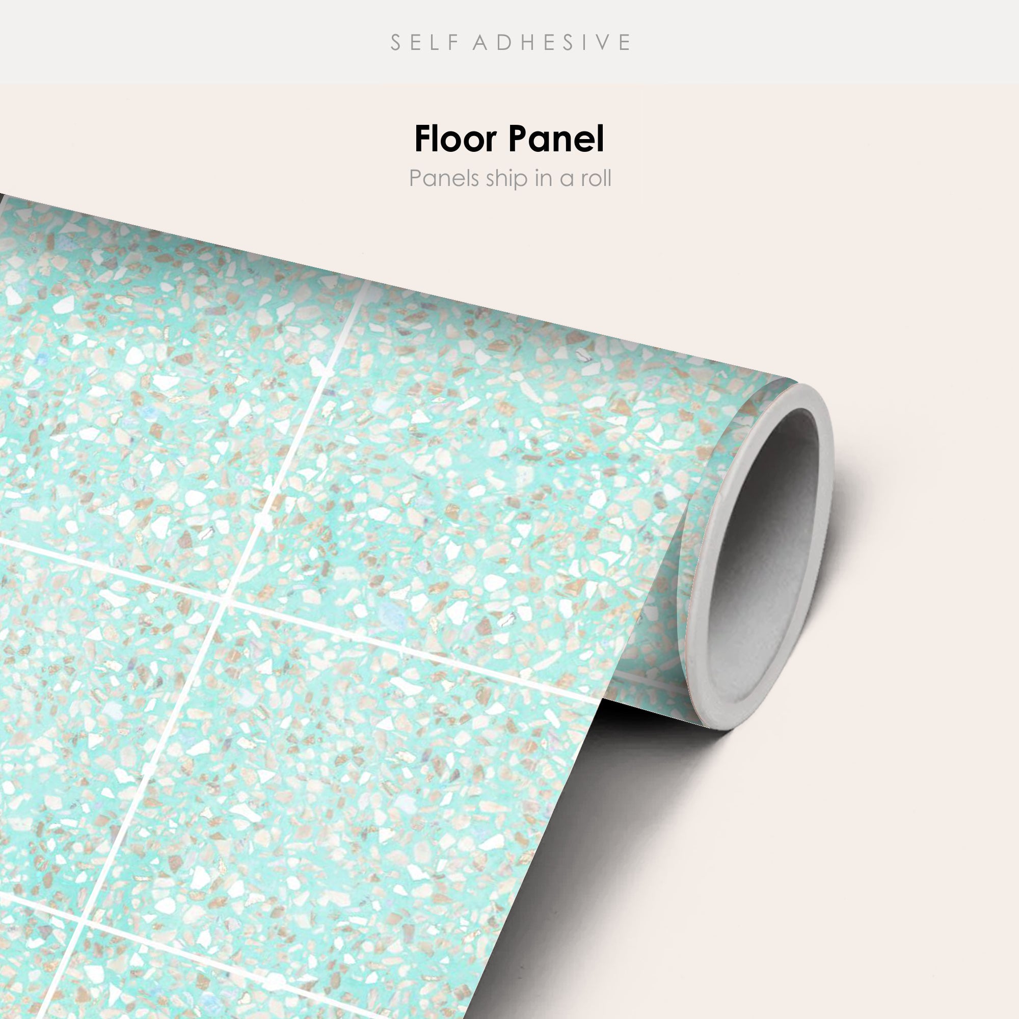 Terrazzo Mint Vinyl Tile Sticker