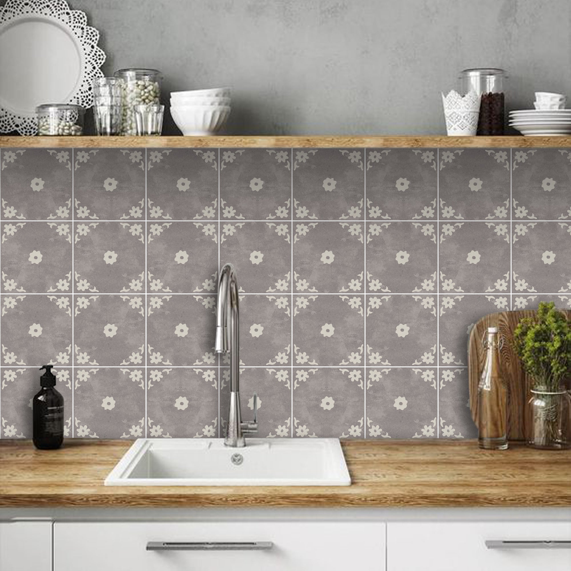 Prairie Slate Vinyl Tile Sticker