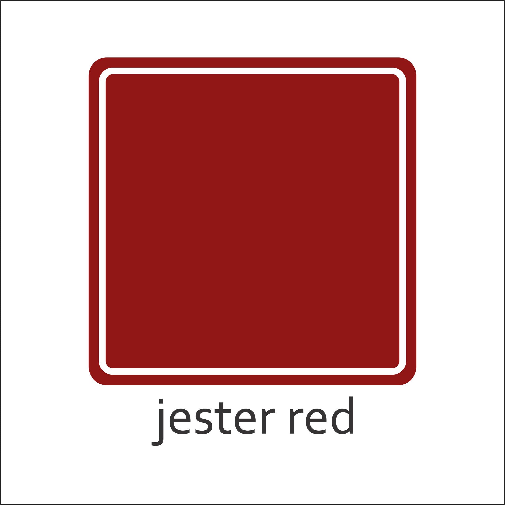 PROMO! Solid Color Jester Red Vinyl Tile Sticker - 8 pcs pack in 10 cm