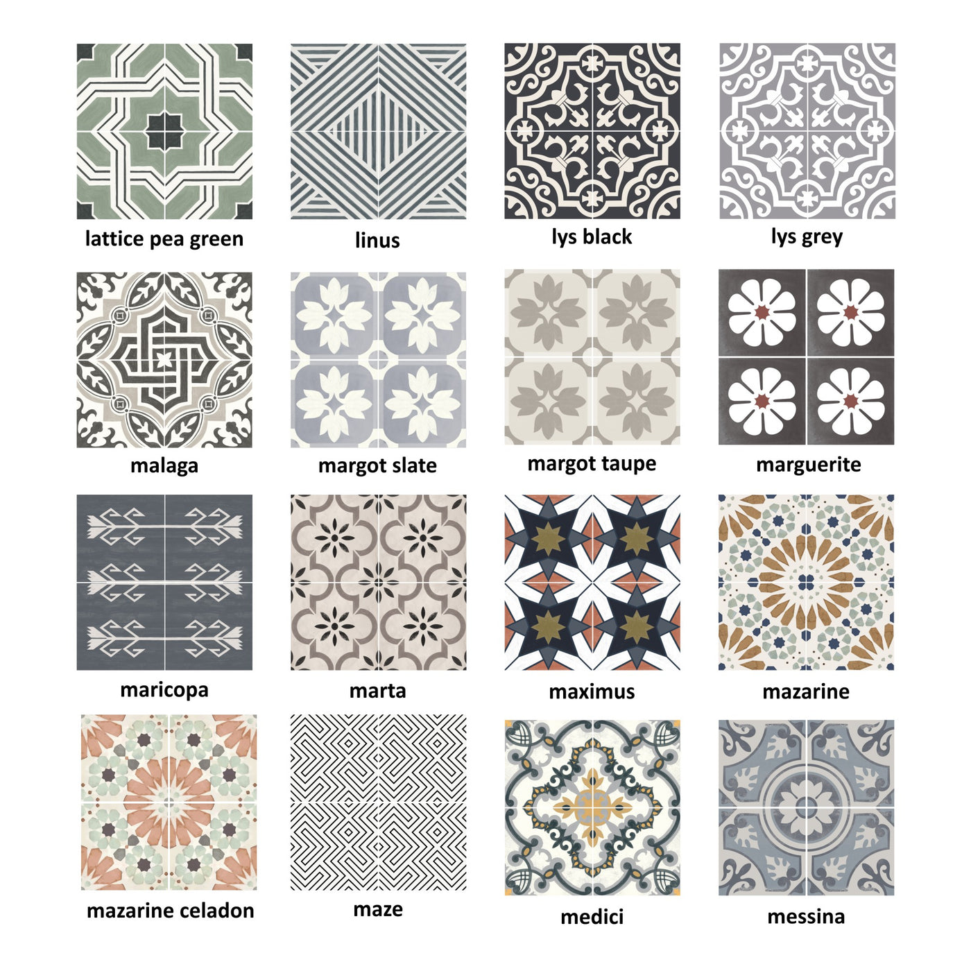 Tile Sticker Sample Bundle (set of 3 stickers)