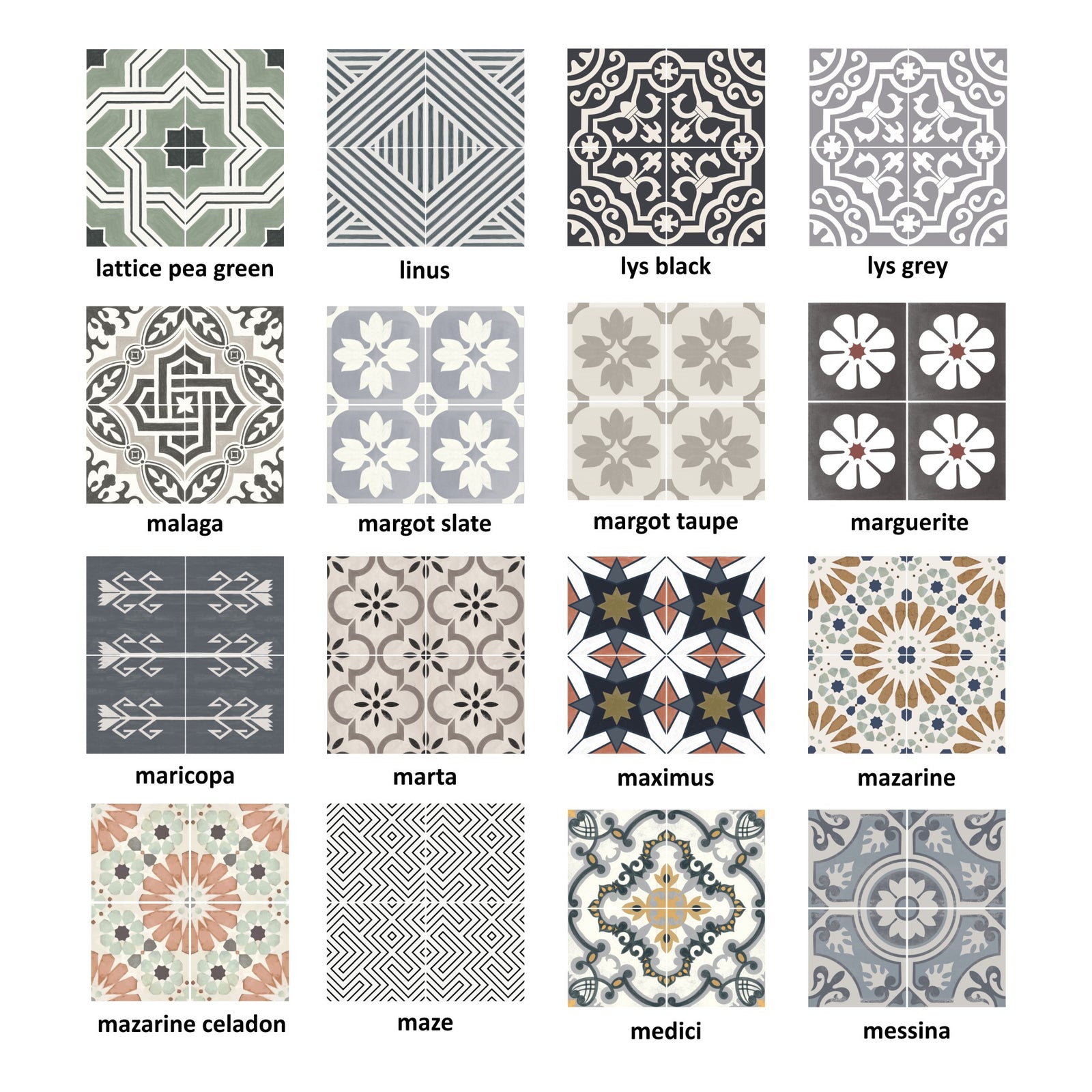 Tile Sticker Sample Bundle (set of 3 stickers)