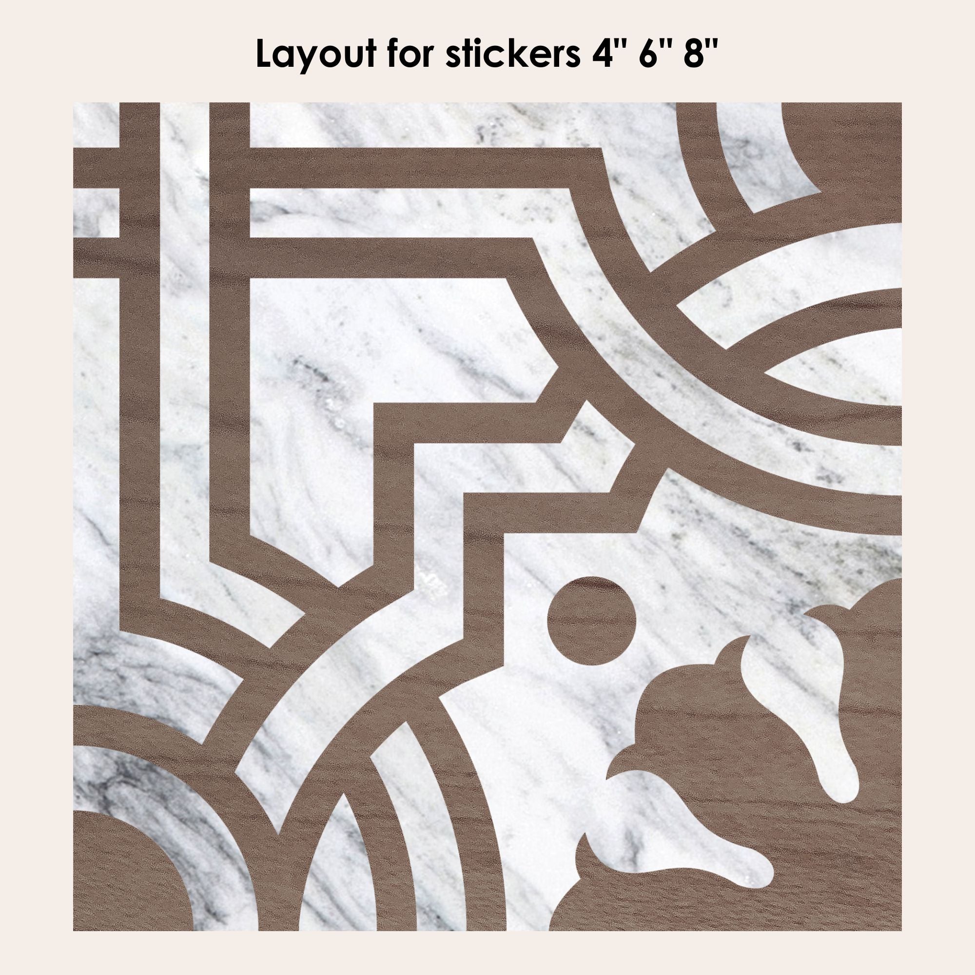 Agrigento Marble Vinyl Tile Sticker